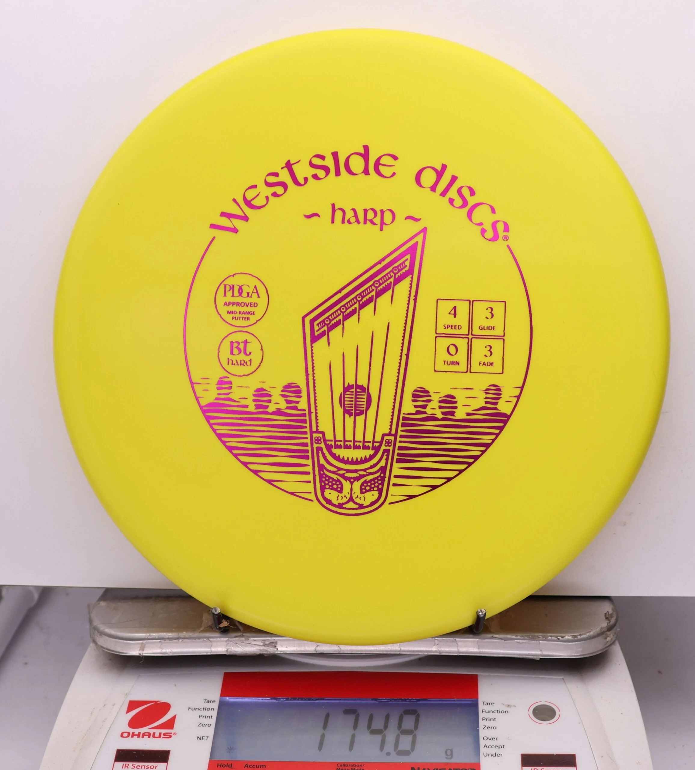 1160760 Bt Hard Harp - #422 Yellow, 175