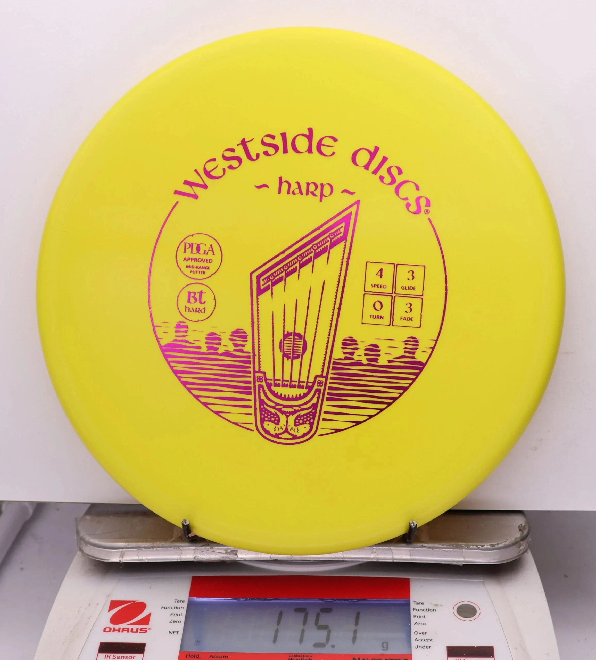 1160761 Bt Hard Harp - #423 Yellow, 175