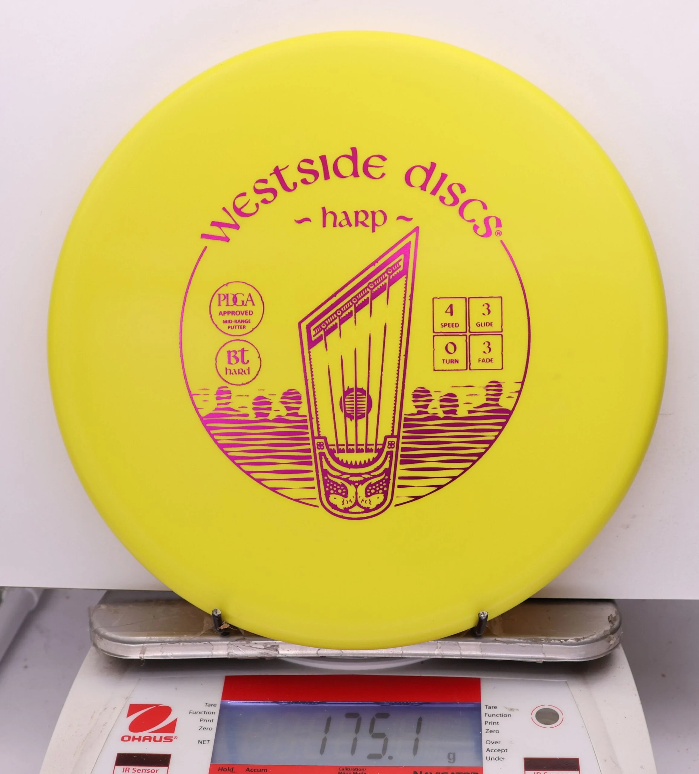 1160762 Bt Hard Harp - #424 Yellow, 175
