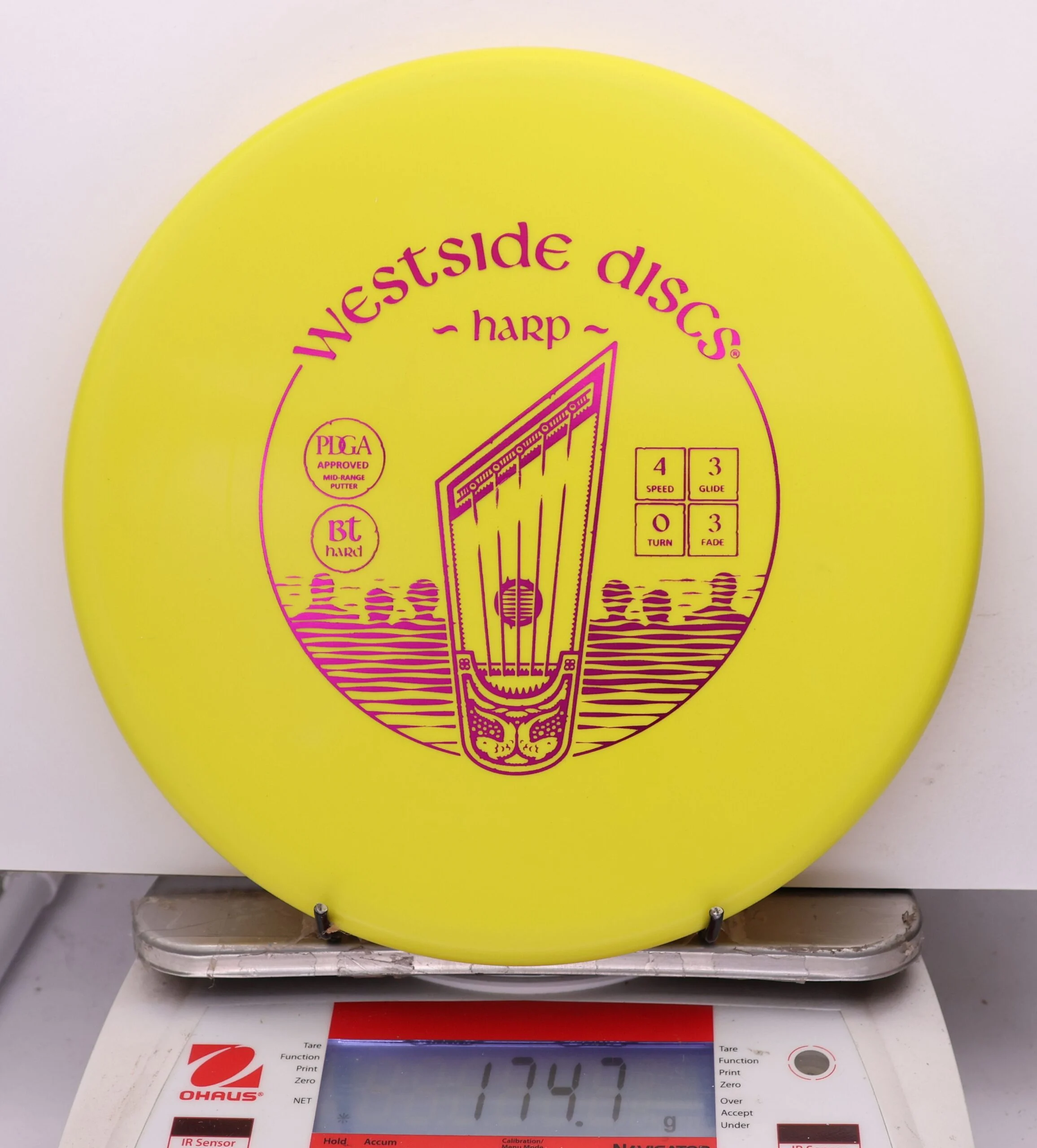 1160781 Bt Hard Harp - #425 Yellow, 175