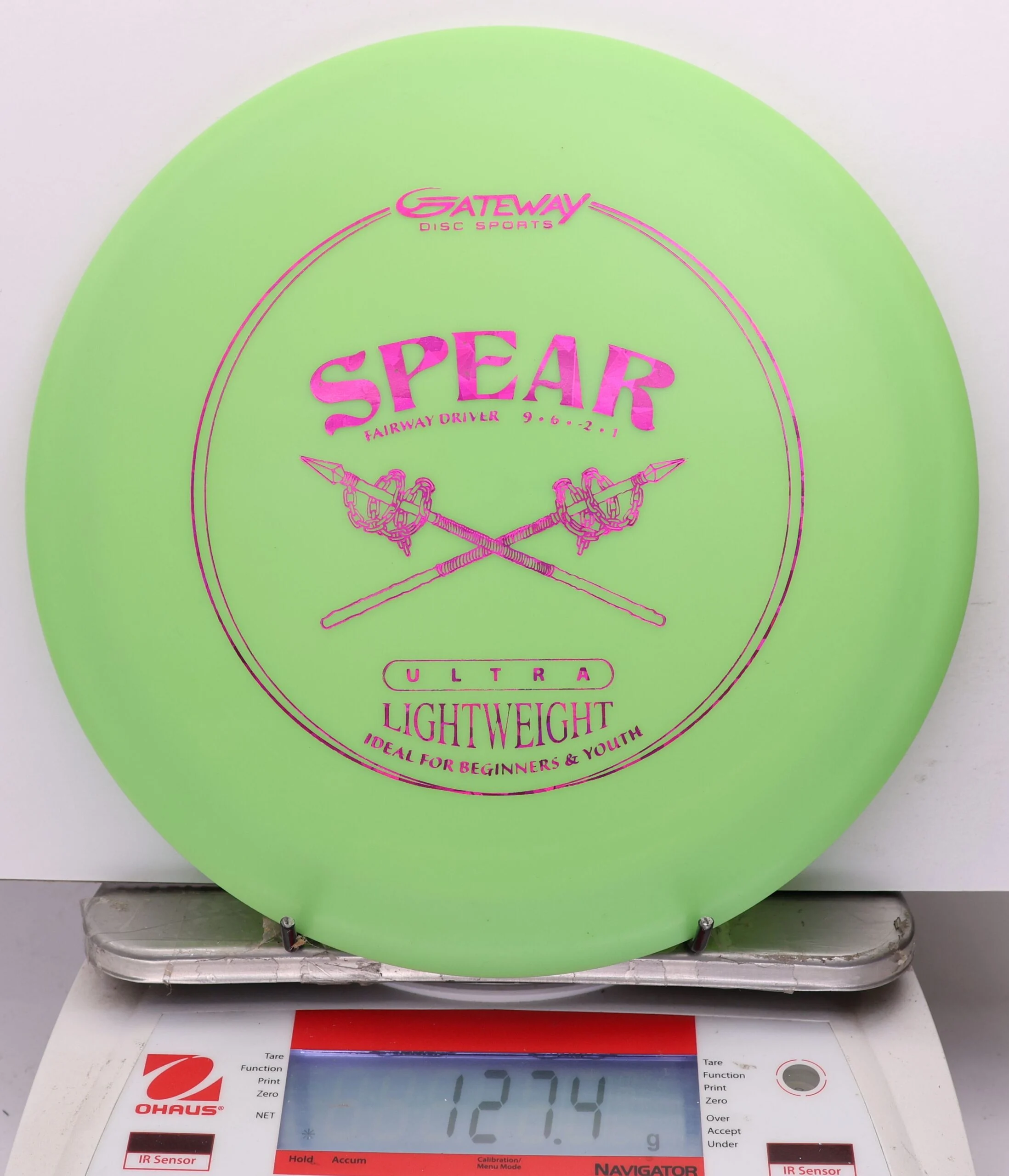 1163140 SureGrip Spear, Lightweight - #587 Green, 127