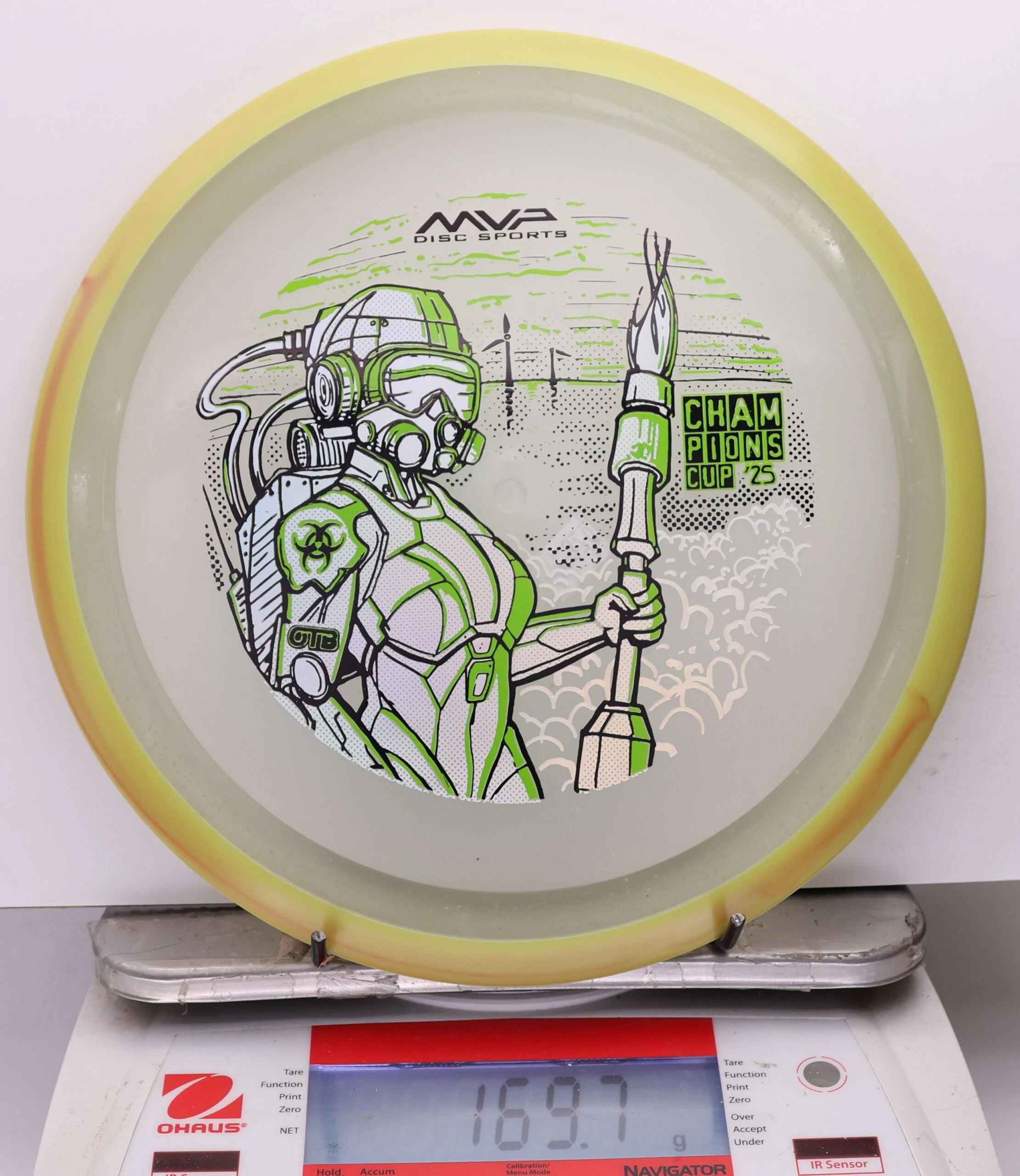 1173691 Particle Glow Proton Virus, PDGA Champions Cup 2025 - #370 YellowOrange-Clear, 170