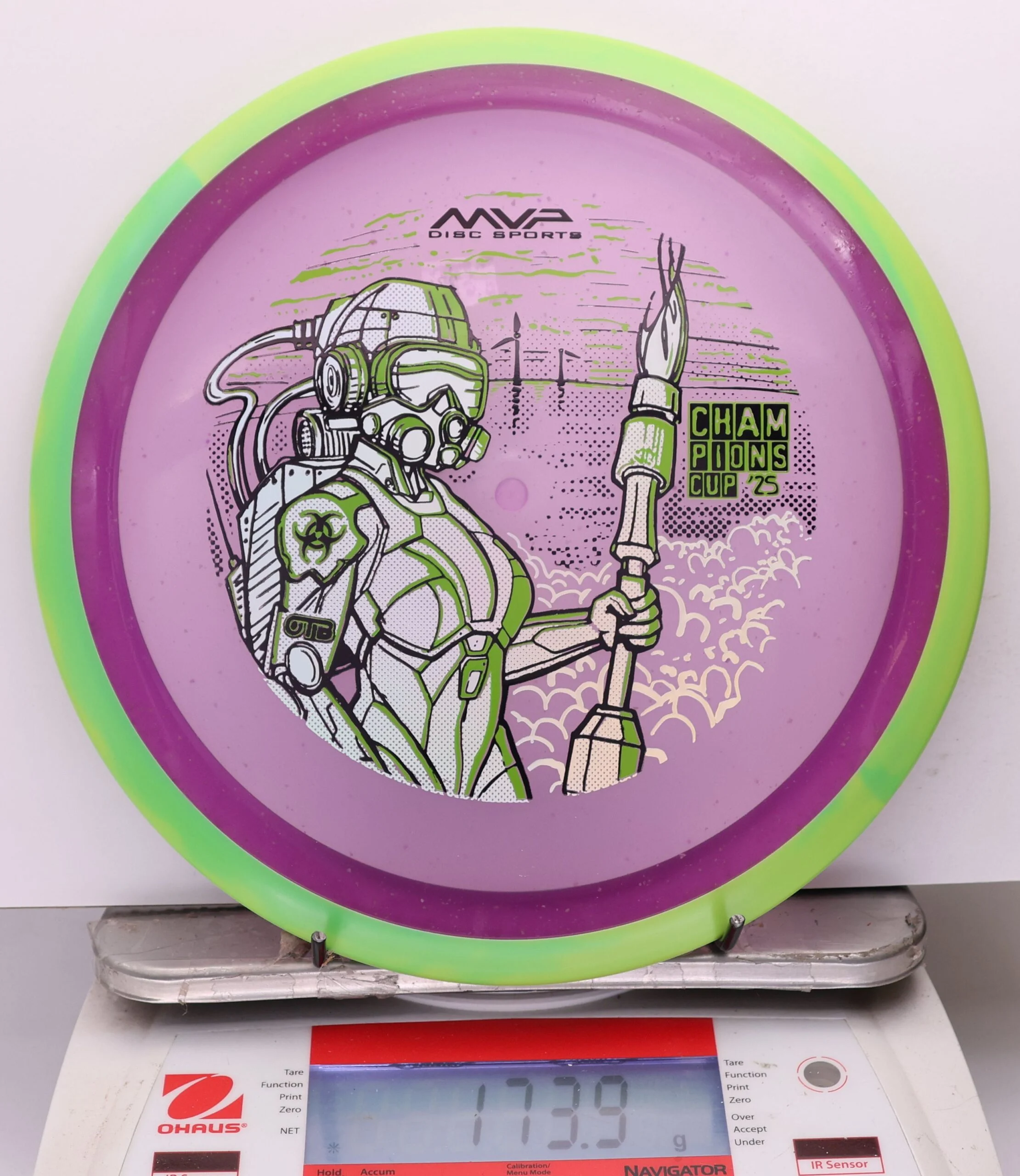1173695 Particle Glow Proton Virus, PDGA Champions Cup 2025 - #374 Grellow-Purple, 174