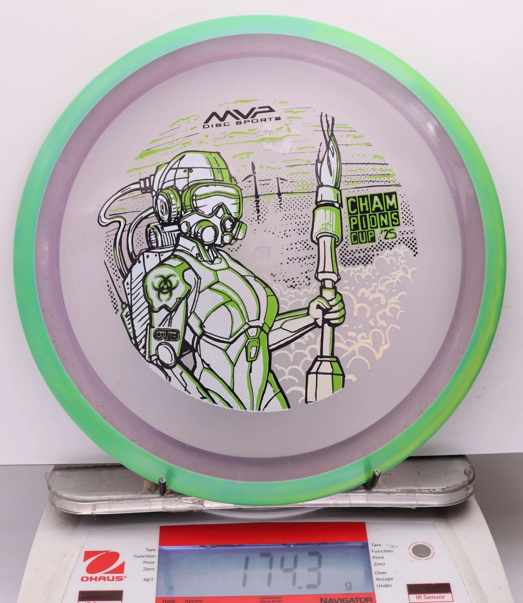 1173711 Particle Glow Proton Virus, PDGA Champions Cup 2025 - #375 Grellow-LtPurple, 174