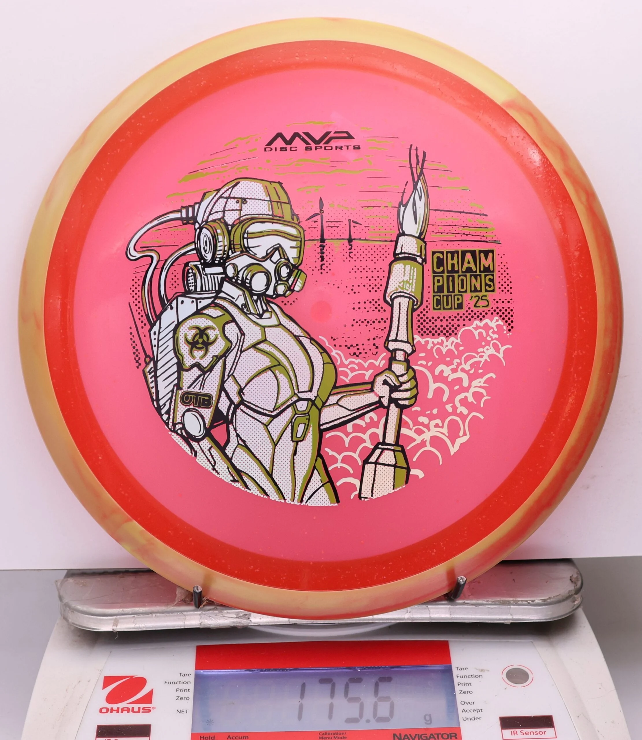 1173754 Particle Glow Proton Virus, PDGA Champions Cup 2025 - #388 YellowRed-Red, 176