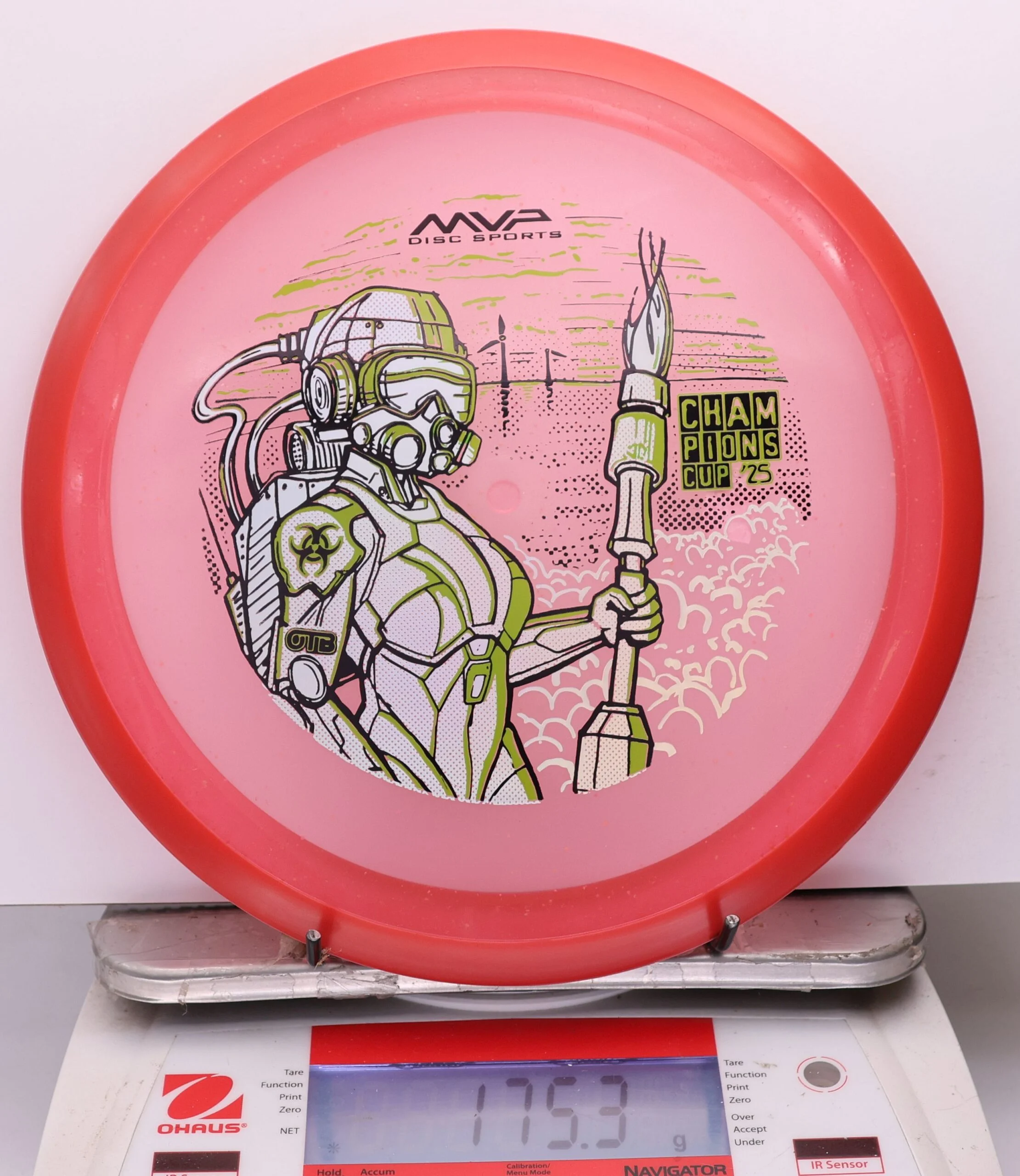 1173755 Particle Glow Proton Virus, PDGA Champions Cup 2025 - #389 Red, 175