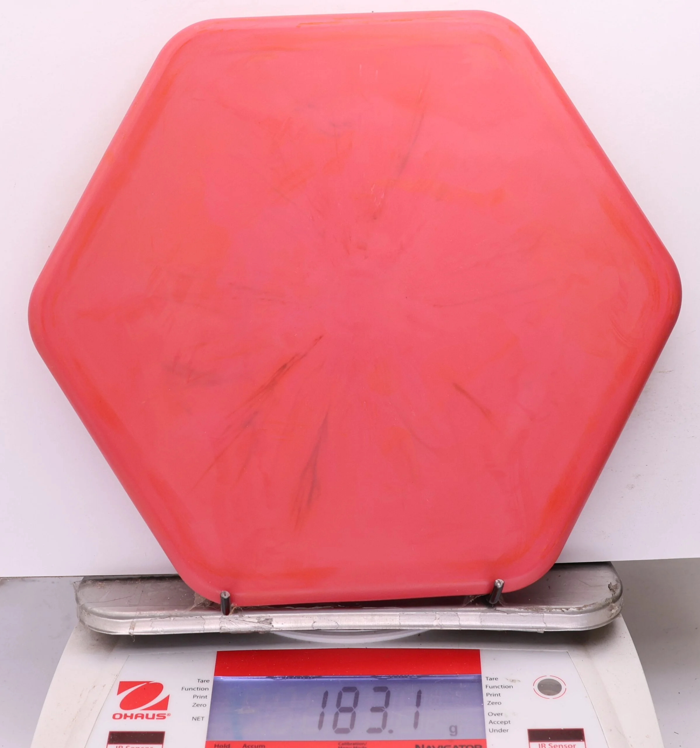 1176970 Swirly Base Hexagon, Six Sided Discs x Trash Panda - #13 Red, 183