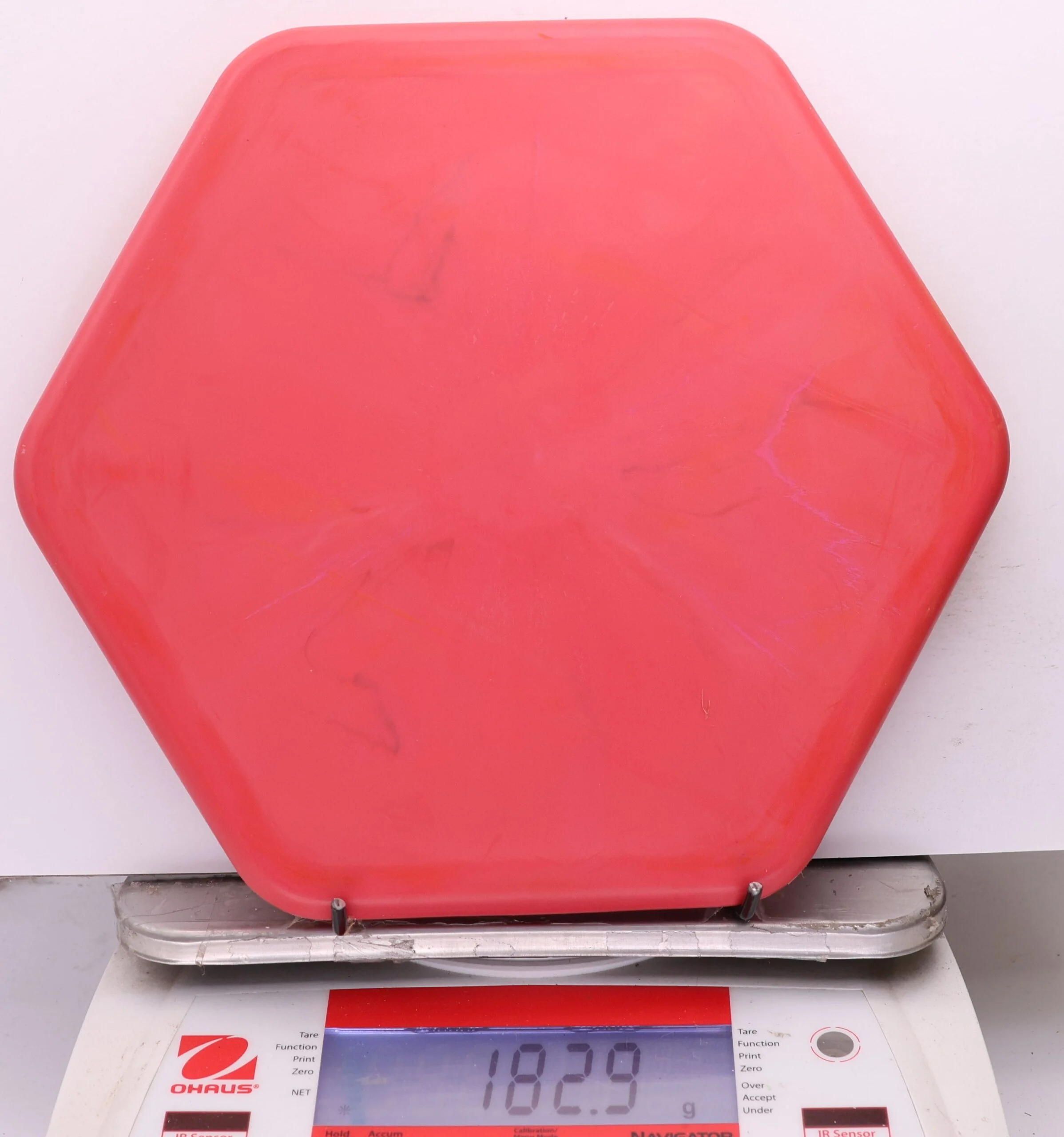 1176971 Swirly Base Hexagon, Six Sided Discs x Trash Panda - #14 Red, 183