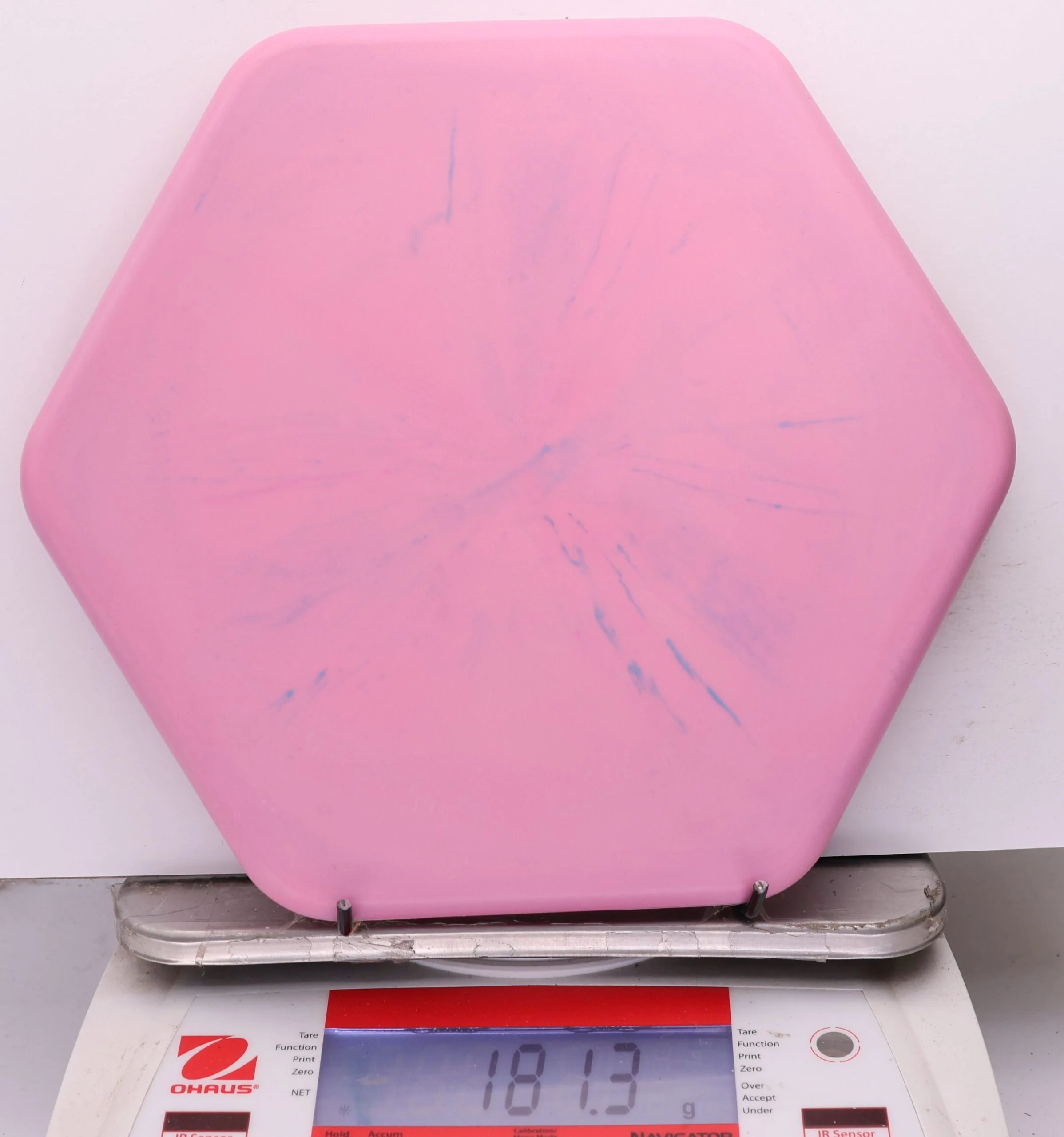 1177059 Swirly Base Hexagon, Six Sided Discs x Trash Panda - #24 Pink, 181