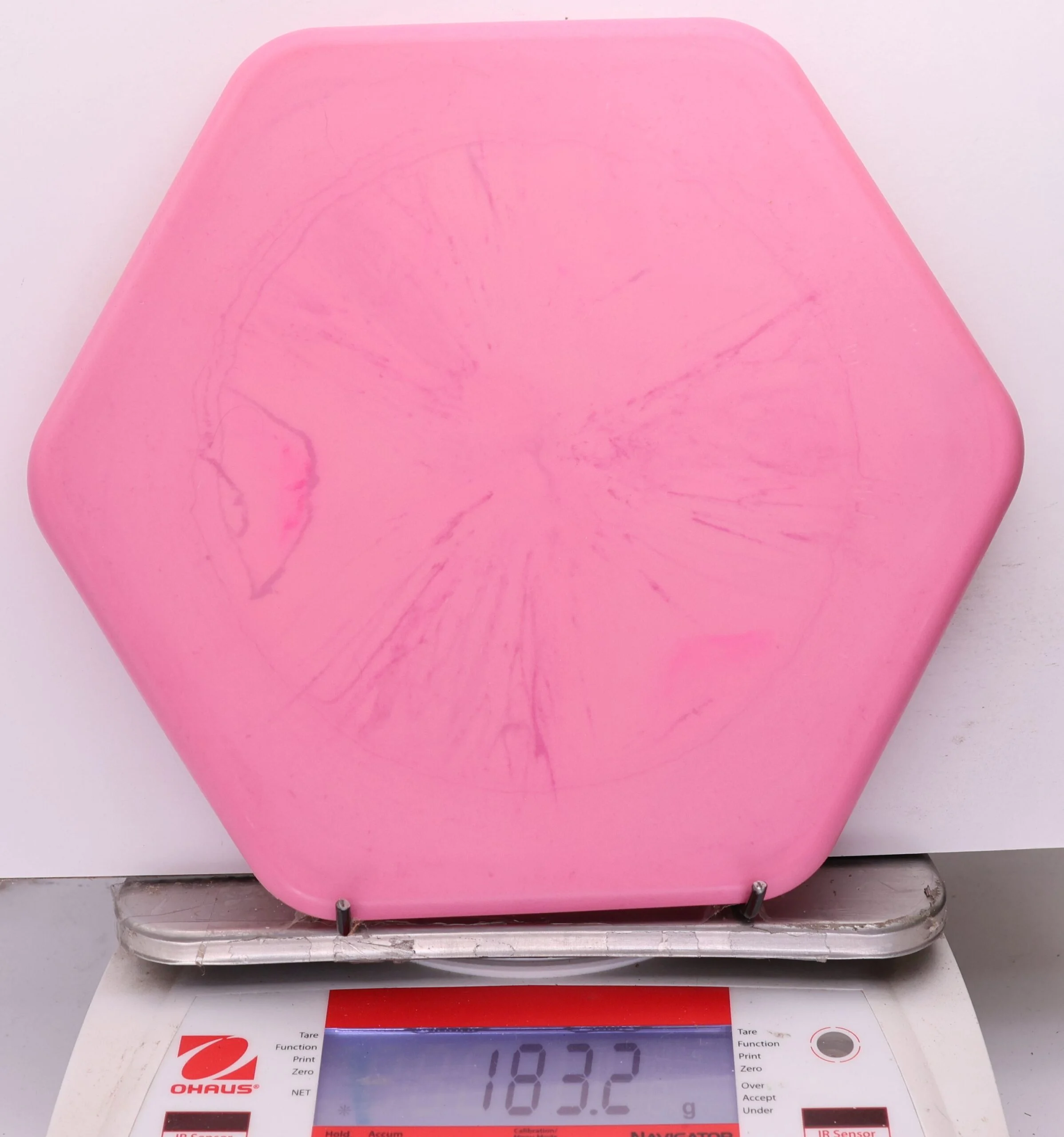 1177117 Swirly Base Hexagon, Six Sided Discs x Trash Panda - #31 Pink, 183