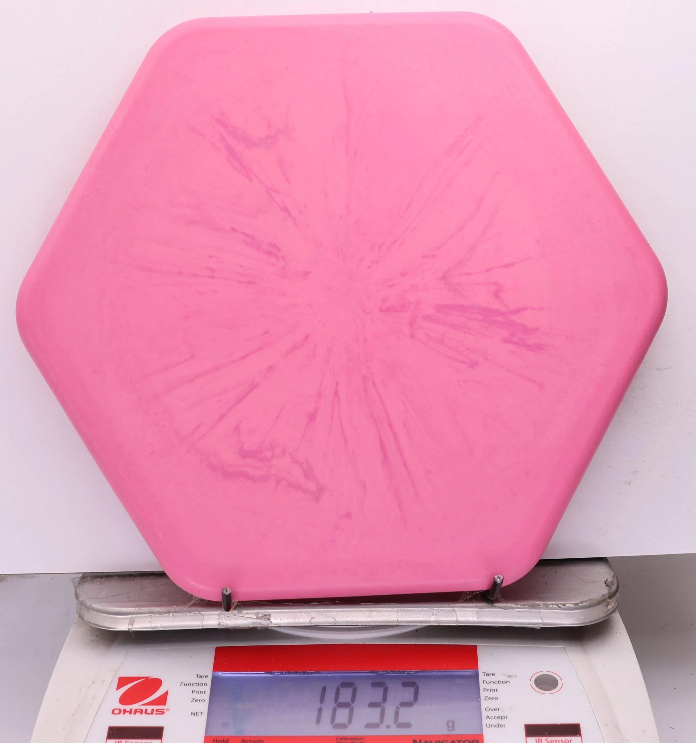 1177163 Swirly Base Hexagon, Six Sided Discs x Trash Panda - #32 Pink, 183