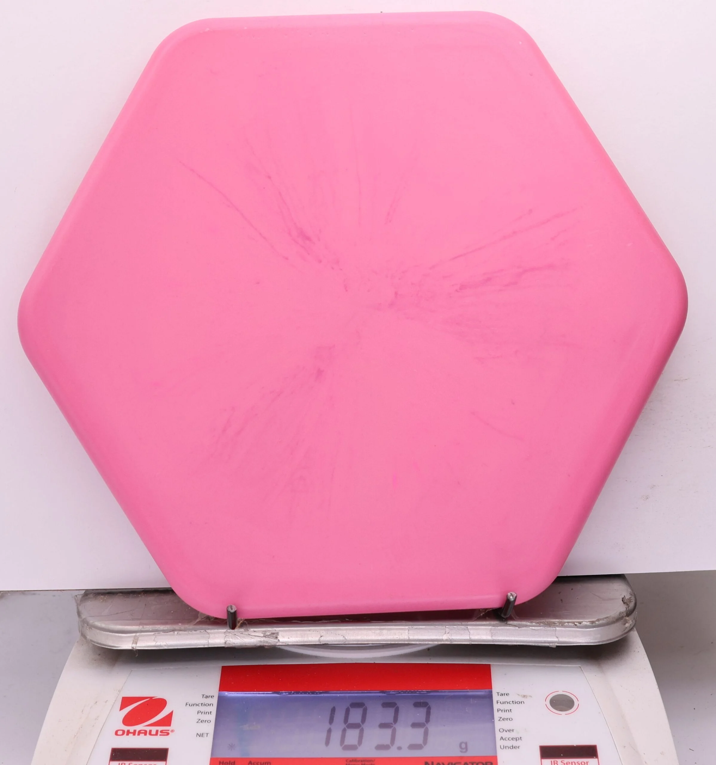 1177164 Swirly Base Hexagon, Six Sided Discs x Trash Panda - #33 Pink, 183