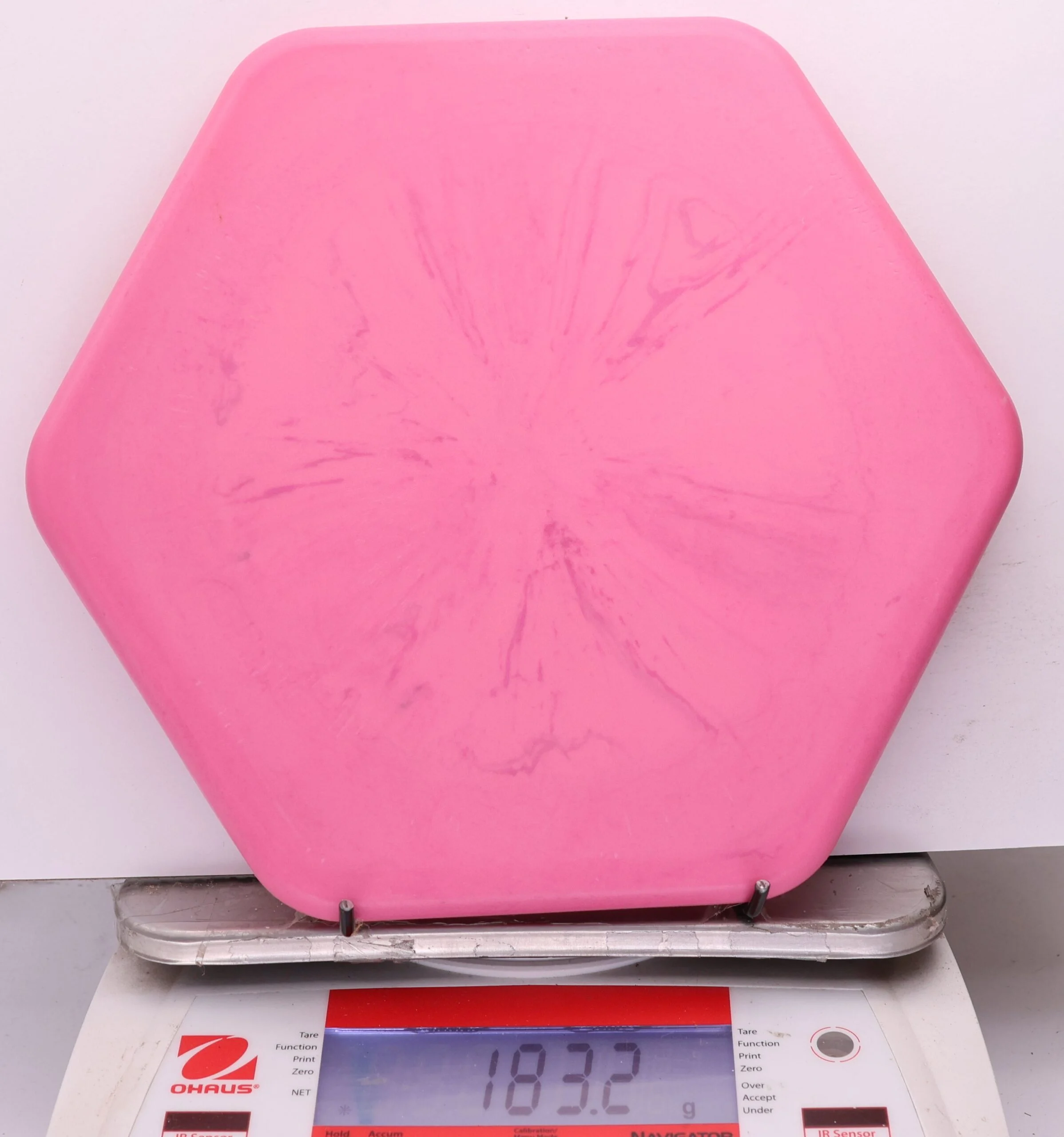 1177167 Swirly Base Hexagon, Six Sided Discs x Trash Panda - #36 Pink, 183