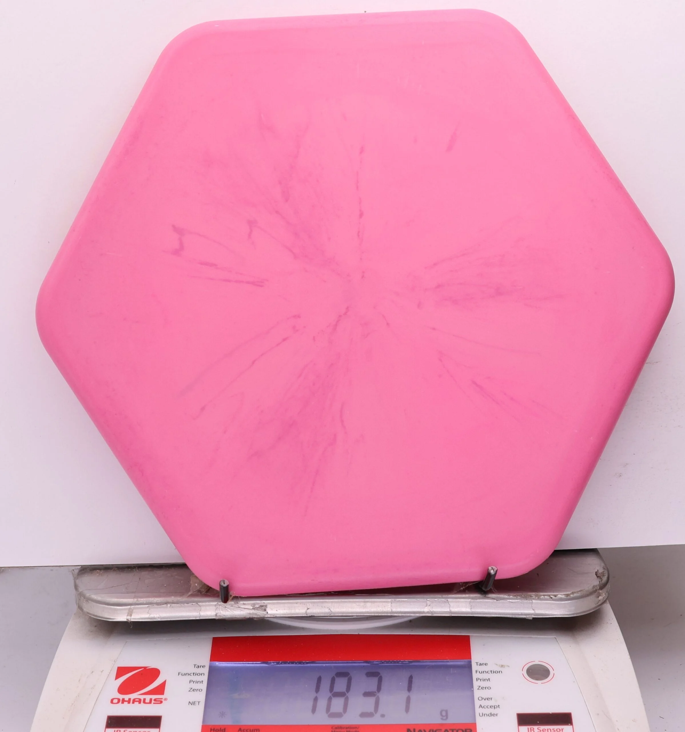 1177208 Swirly Base Hexagon, Six Sided Discs x Trash Panda - #38 Pink, 183