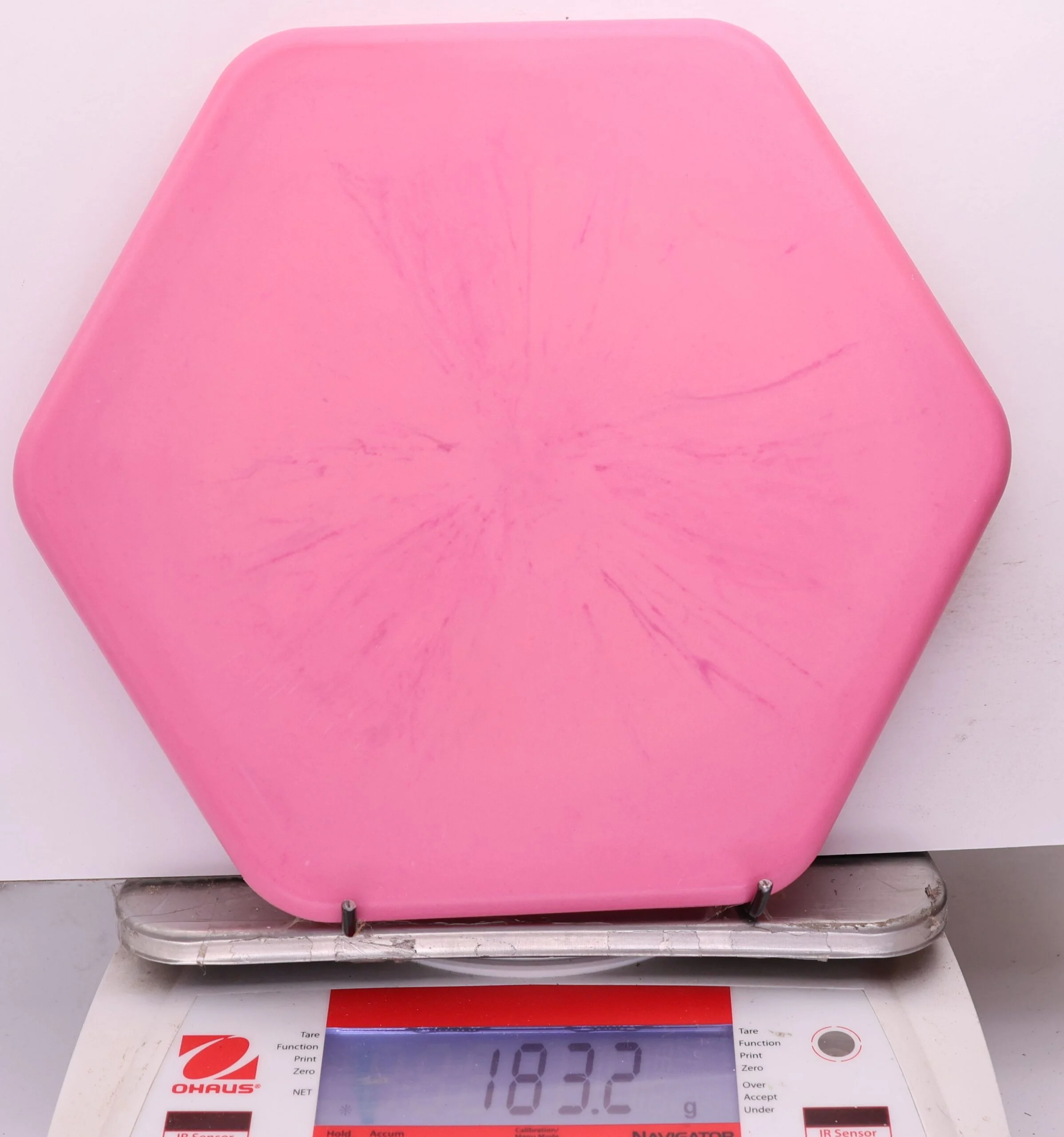 1177210 Swirly Base Hexagon, Six Sided Discs x Trash Panda - #40 Pink, 183
