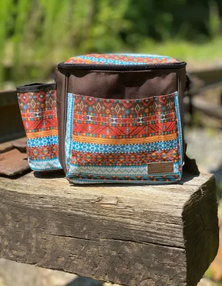1180742 Carbella Designs Shoulder Bag - Aztec-Brown, 10-12 Discs