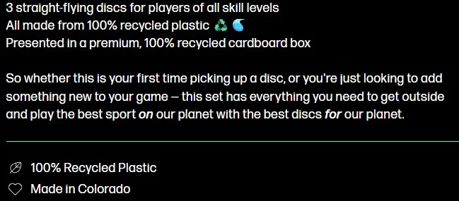 Trash Panda 100% Recycled Disc Golf Set - Image 7