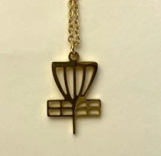 Carbella Designs: Disc Golf Basket Necklace - Gold Tone or Stainless Steel