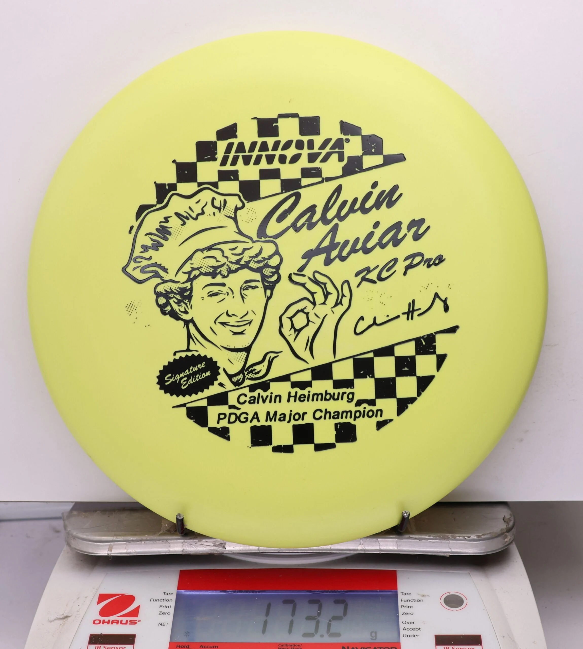 1183441 KC Pro Aviar, Calvin Heimburg Character - Signature Edition - #334 Yellow, 173