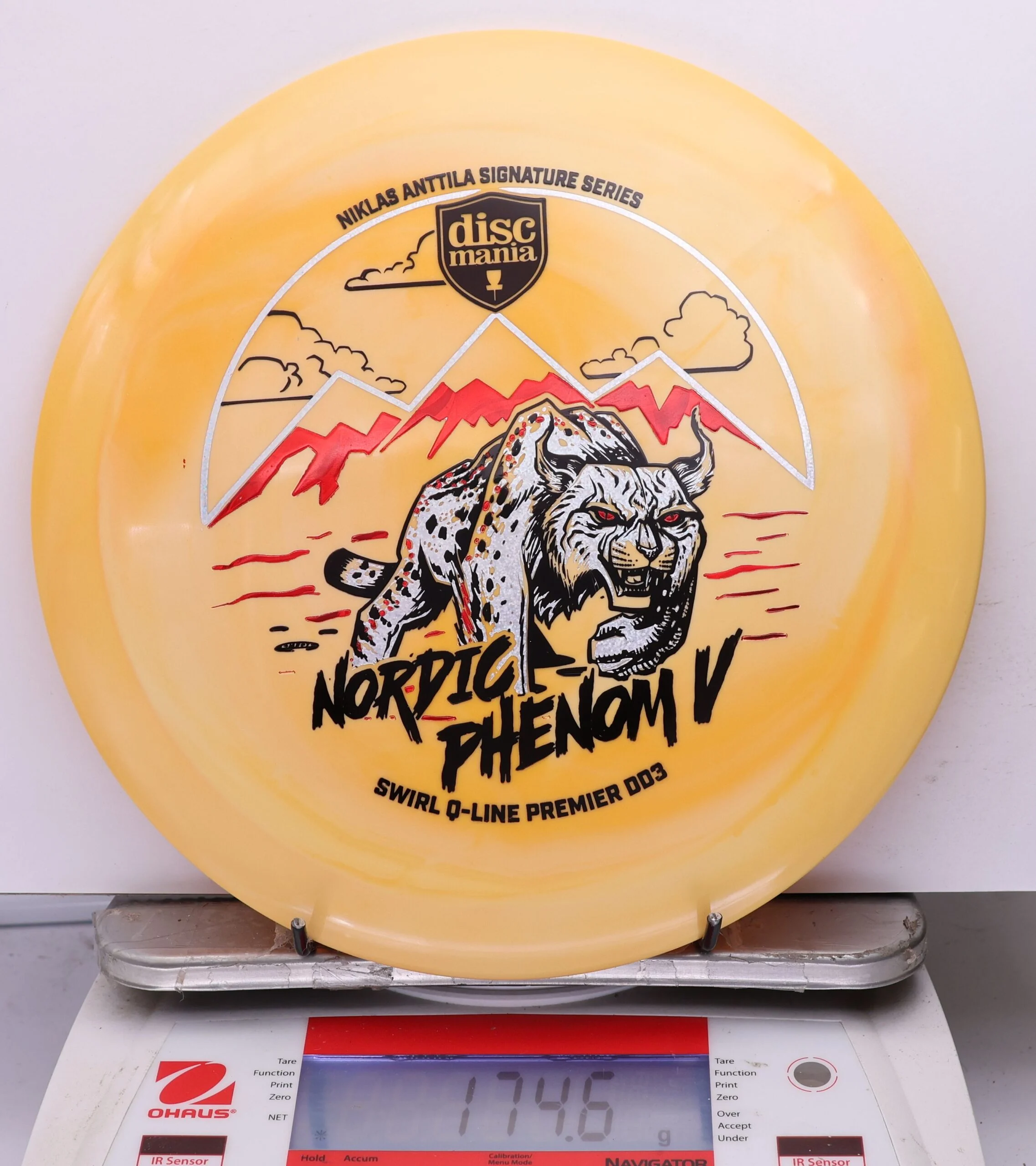 1184622 Swirl Q-Line Premier DD3, Nordic Phenom 5 - Niklas Anttila 2026 Signature Series - #33 Orange, 175