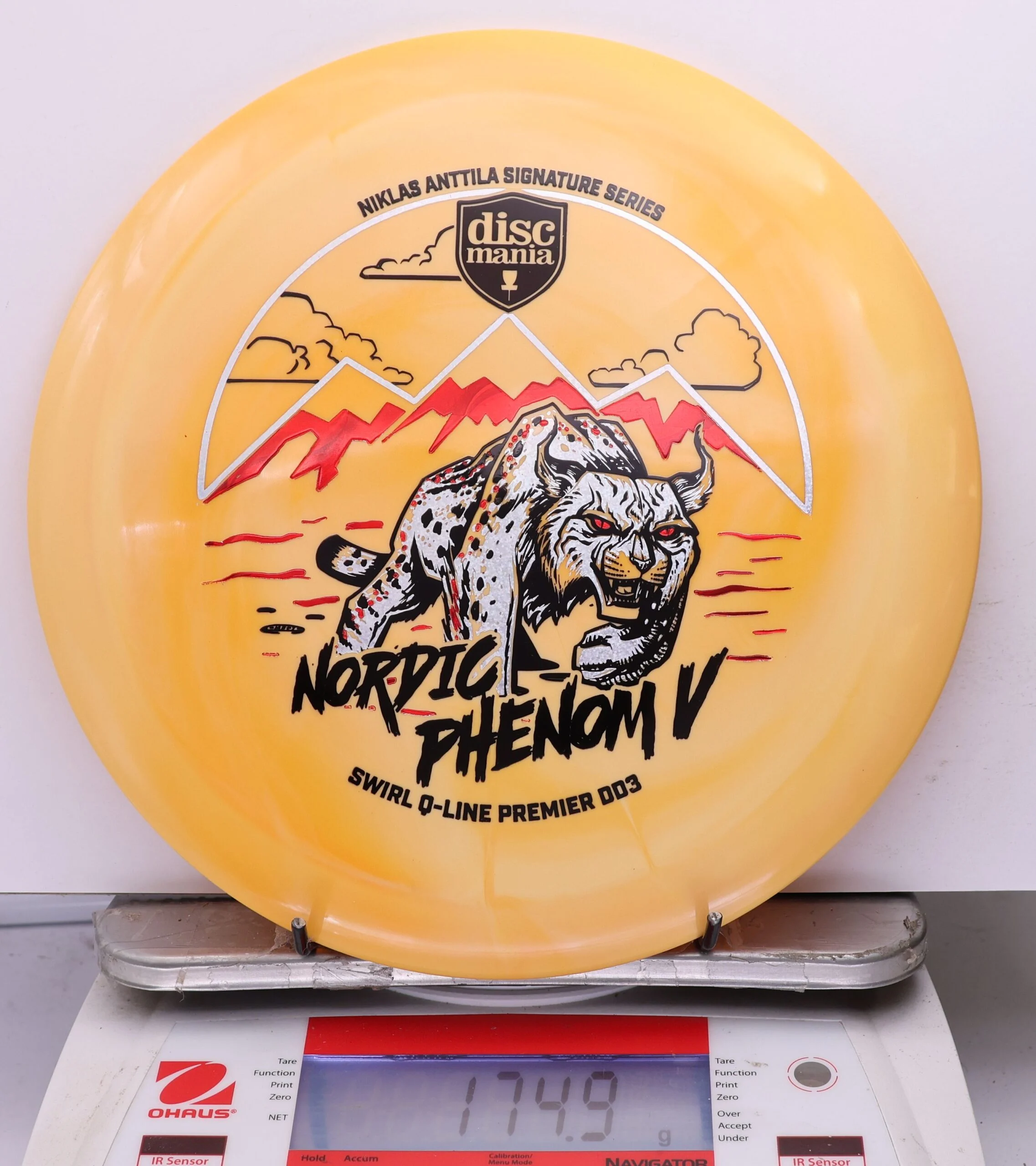 1184623 Swirl Q-Line Premier DD3, Nordic Phenom 5 - Niklas Anttila 2026 Signature Series - #34 Orange, 175