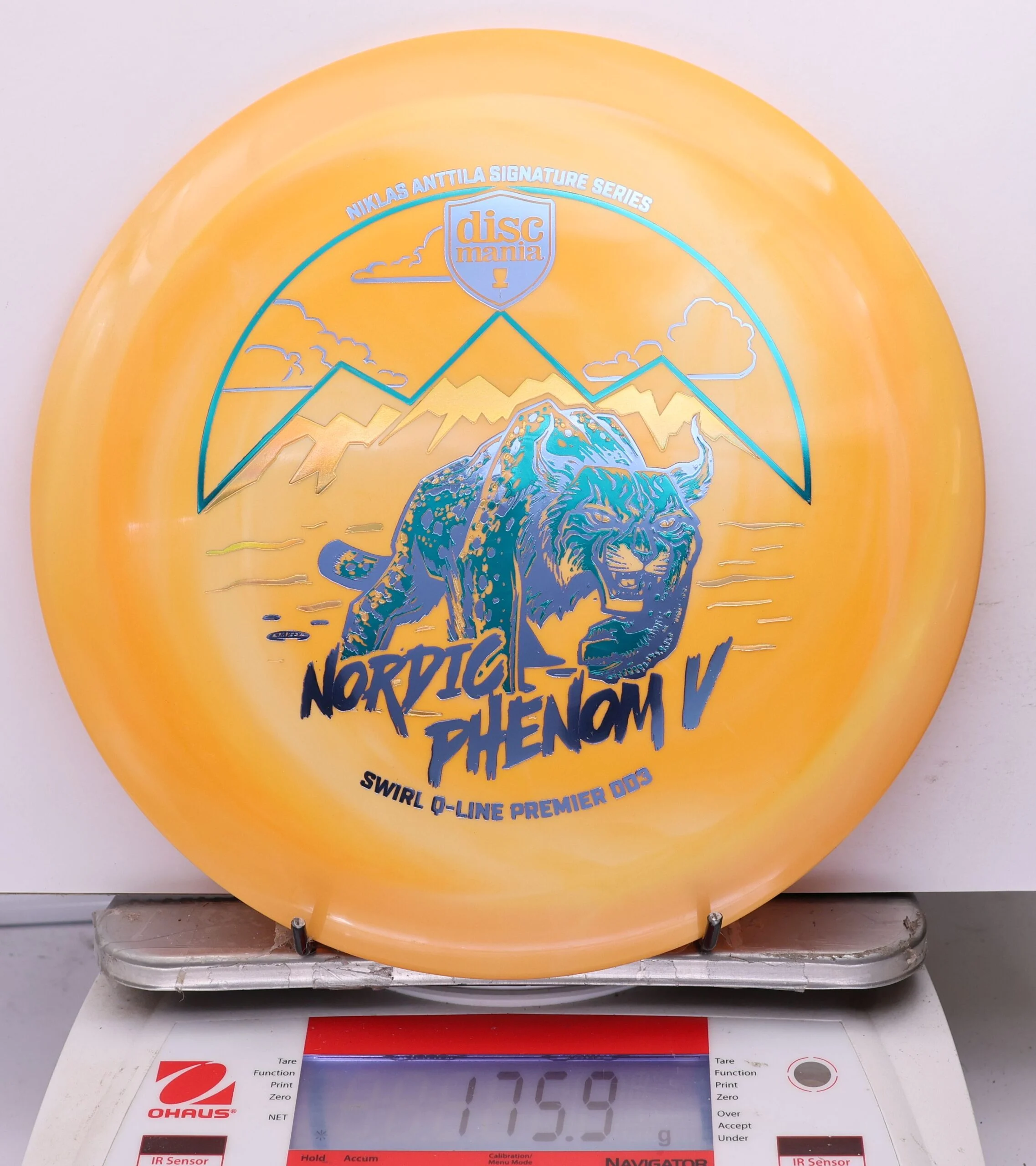 1184624 Swirl Q-Line Premier DD3, Nordic Phenom 5 - Niklas Anttila 2026 Signature Series - #35 Orange, 176