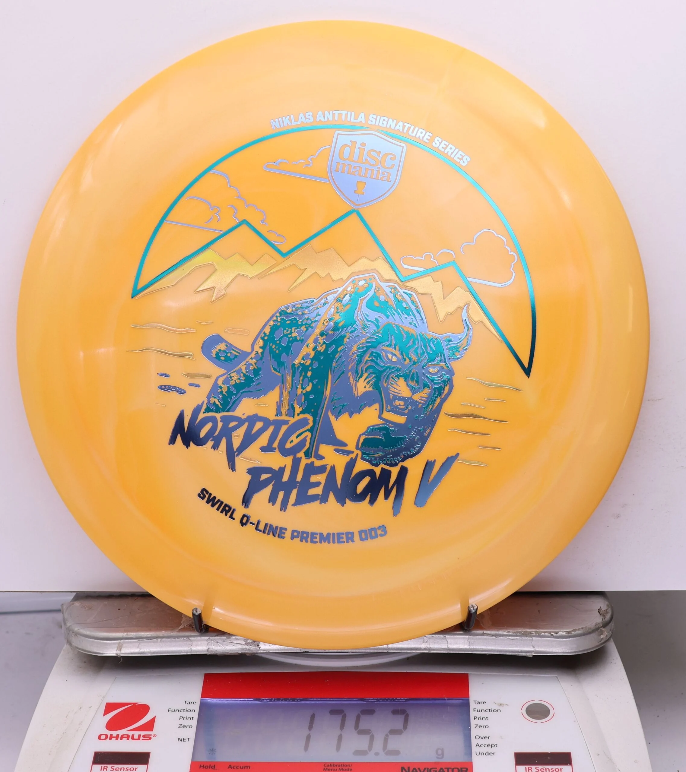 1184626 Swirl Q-Line Premier DD3, Nordic Phenom 5 - Niklas Anttila 2026 Signature Series - #37 Orange, 175
