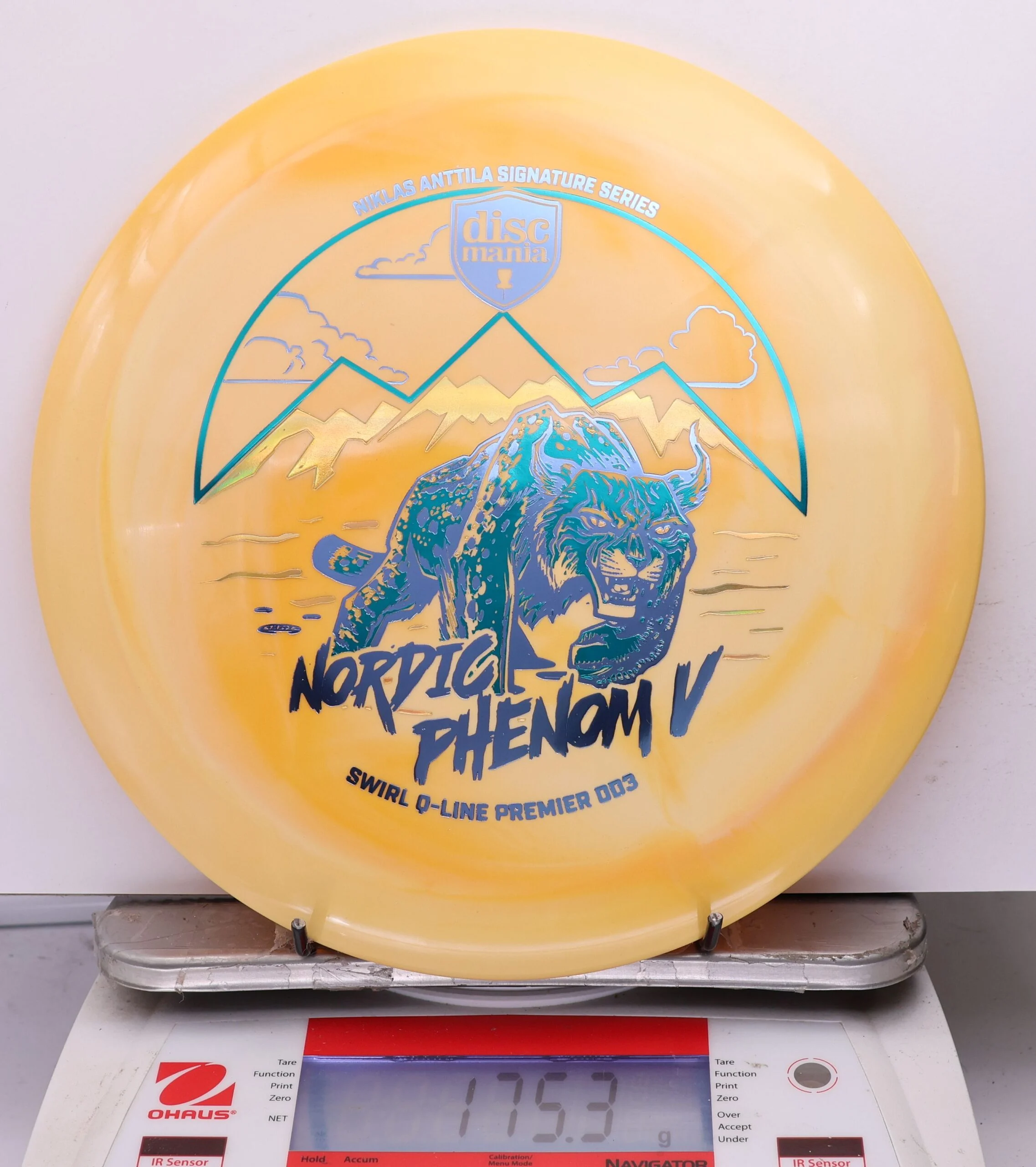 1184644 Swirl Q-Line Premier DD3, Nordic Phenom 5 - Niklas Anttila 2026 Signature Series - #39 Orange, 175