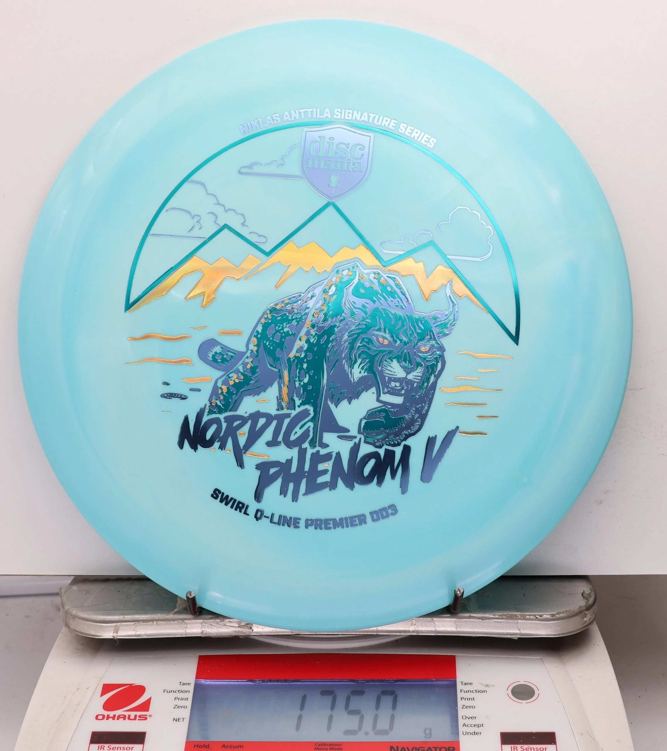 1184666 Swirl Q-Line Premier DD3, Nordic Phenom 5 - Niklas Anttila 2026 Signature Series - #45 Blue, 175