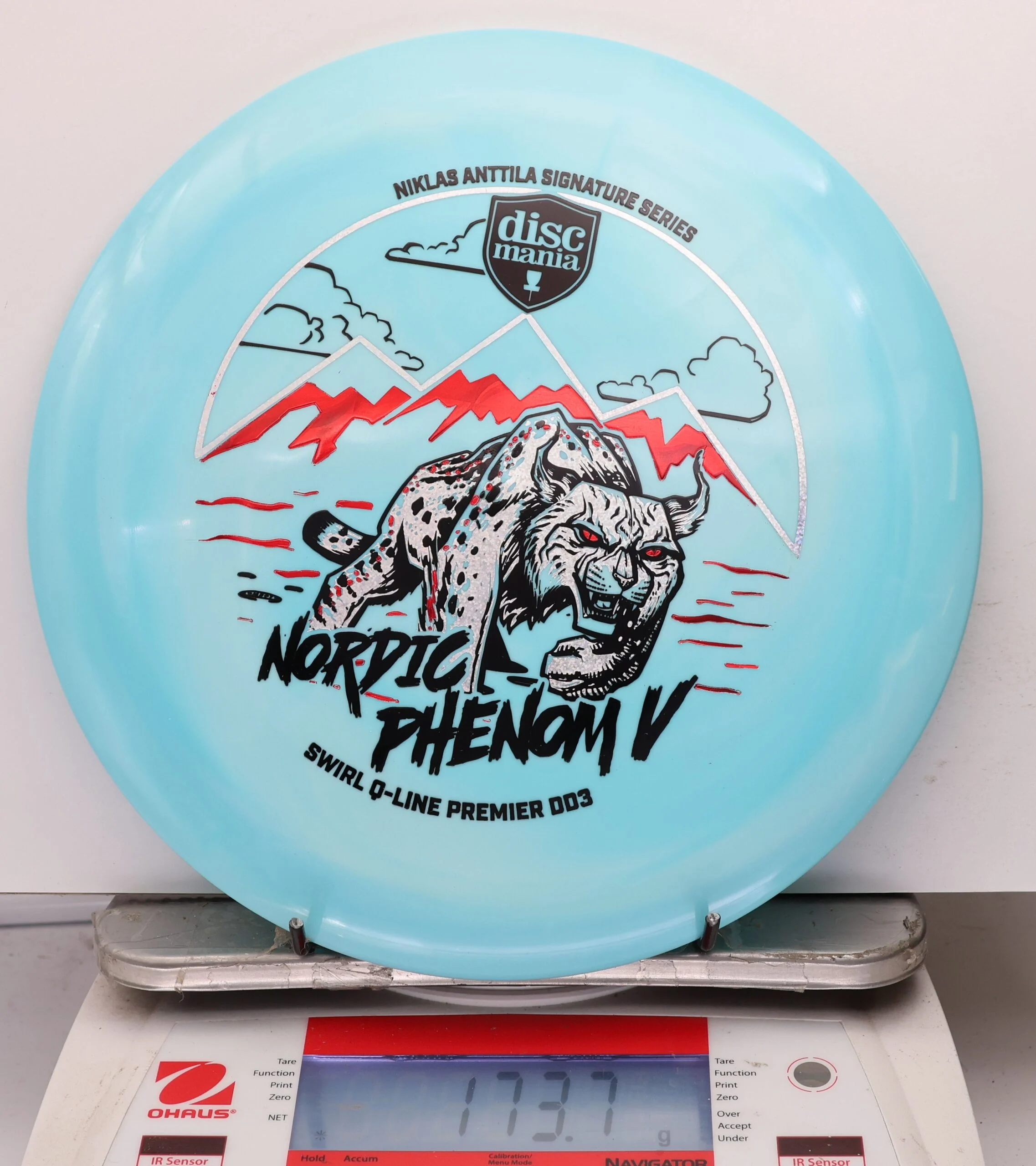 1184667 Swirl Q-Line Premier DD3, Nordic Phenom 5 - Niklas Anttila 2026 Signature Series - #46 Blue, 174