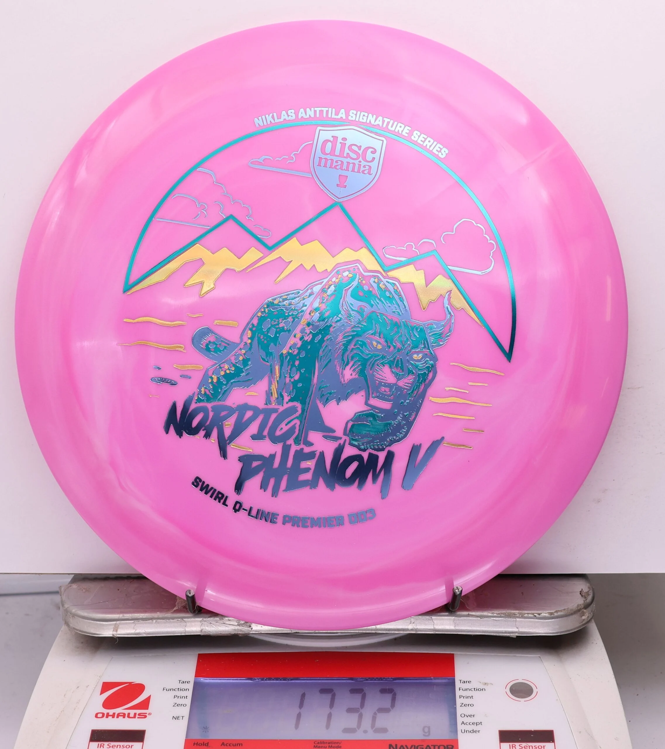 1184687 Swirl Q-Line Premier DD3, Nordic Phenom 5 - Niklas Anttila 2026 Signature Series - #50 Pink, 173
