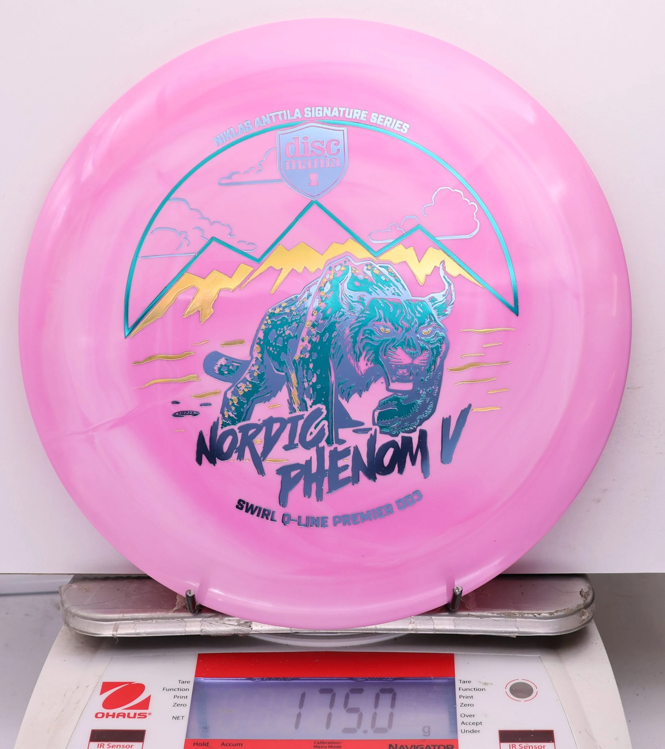 1184688 Swirl Q-Line Premier DD3, Nordic Phenom 5 - Niklas Anttila 2026 Signature Series - #51 Pink, 175
