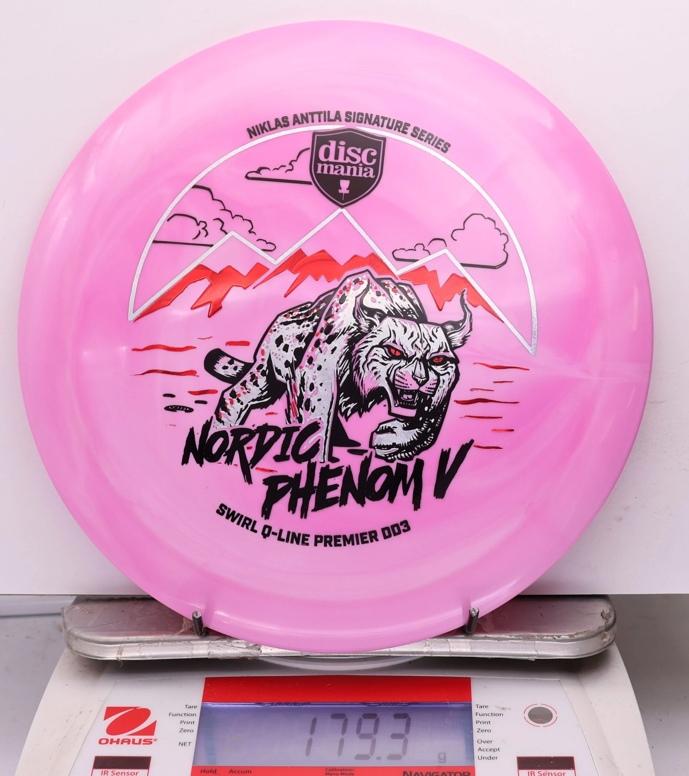 1184706 Swirl Q-Line Premier DD3, Nordic Phenom 5 - Niklas Anttila 2026 Signature Series - #53 Pink, 179