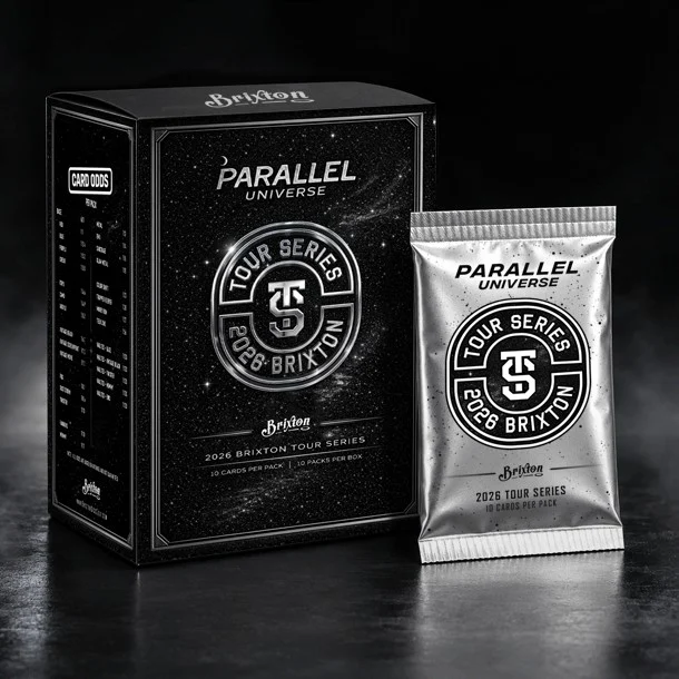 1186548 Brixton 2026 Tour Series Parallel Universe - Disc Golf Trading Card Box Set - 10 Packs, 10 Cards Per Pack