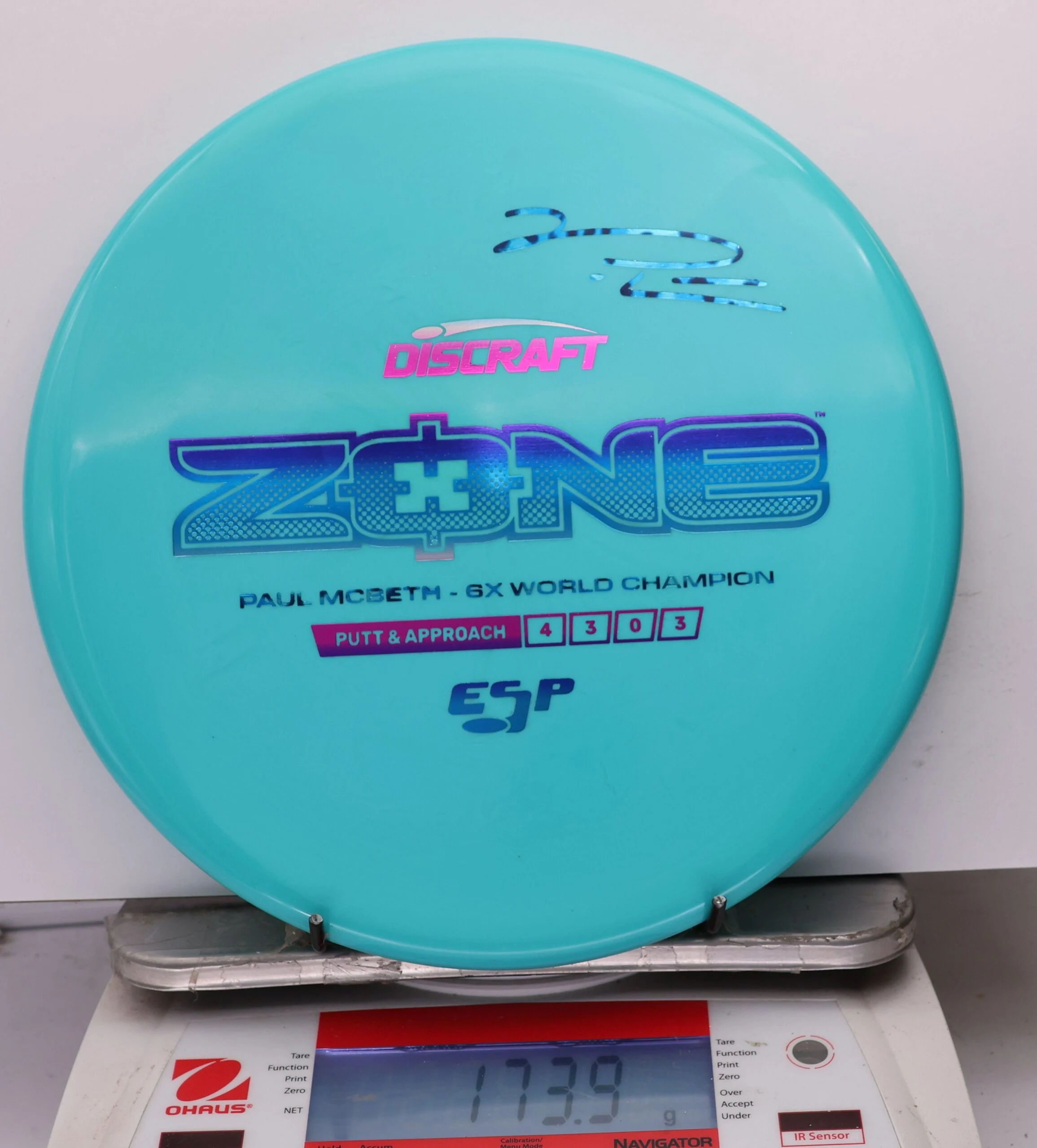 1187200 ESP Zone, Paul McBeth 6X - #590 TealBlue, 174