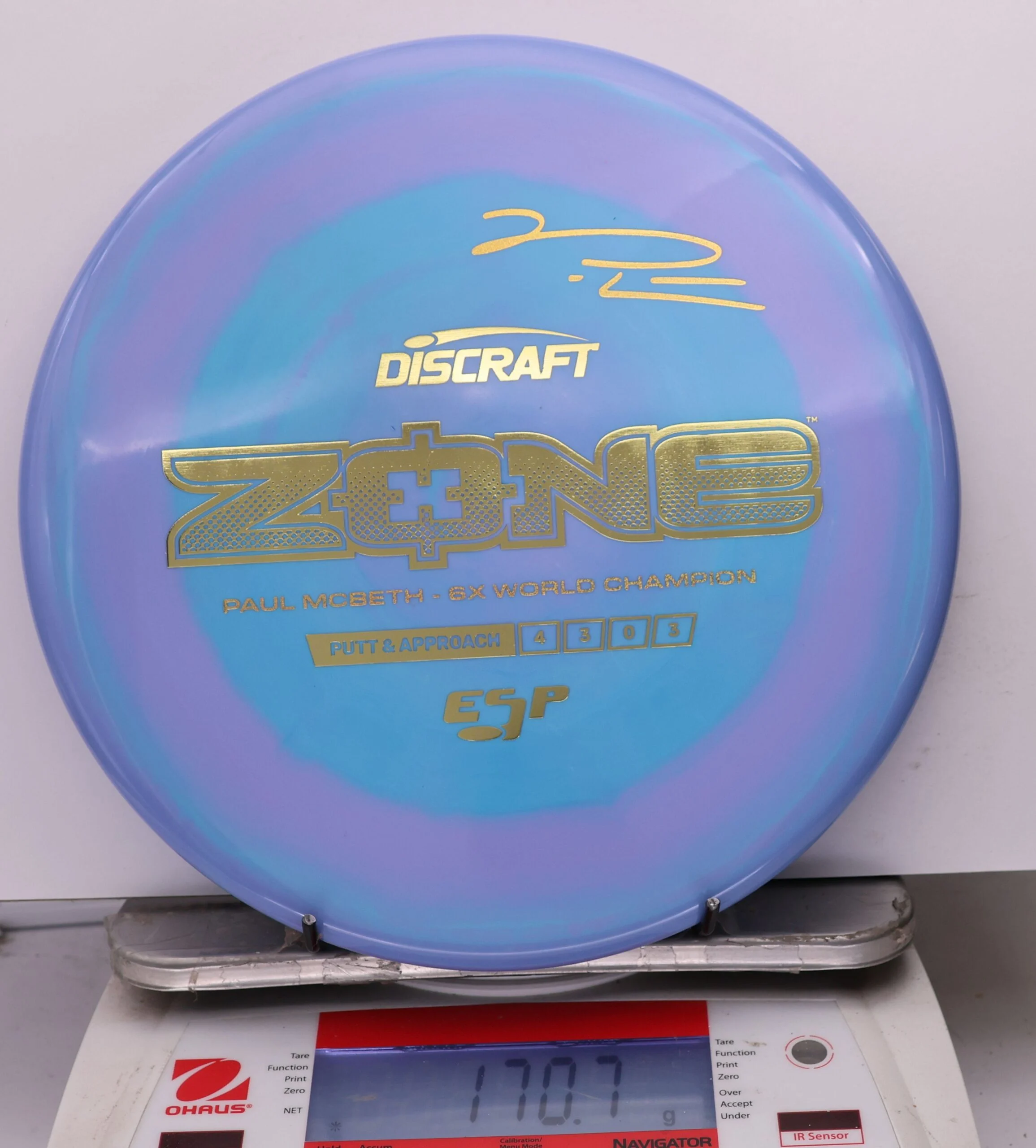 1187202 ESP Zone, Paul McBeth 6X - #592 PurpleBlue, 171