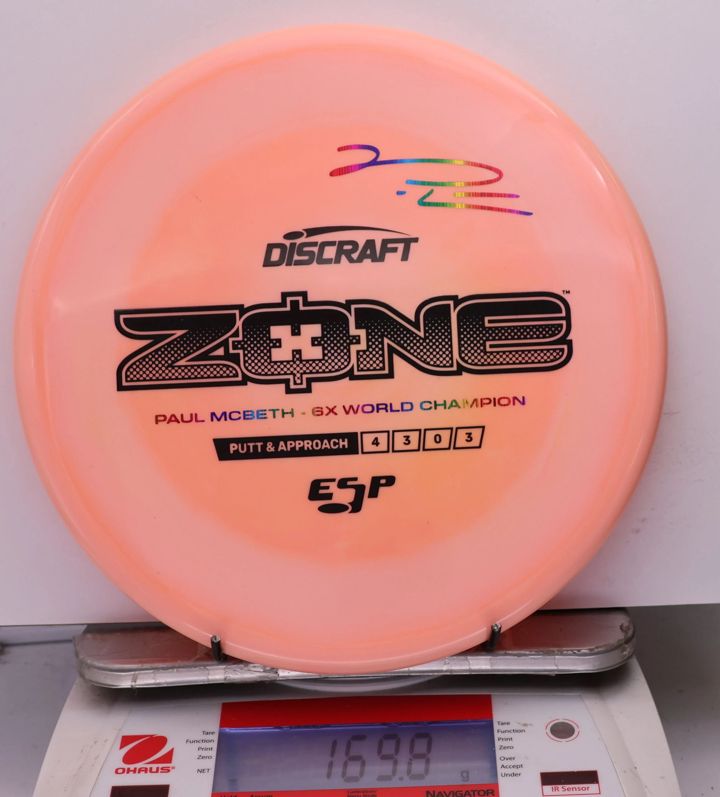 1187216 ESP Zone, Paul McBeth 6X - #596 Peach, 170