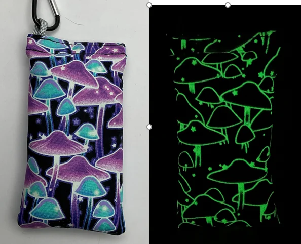 1187575 Chalky Bags Glow - Shrooms-Purple, Chalky Bags GLOW