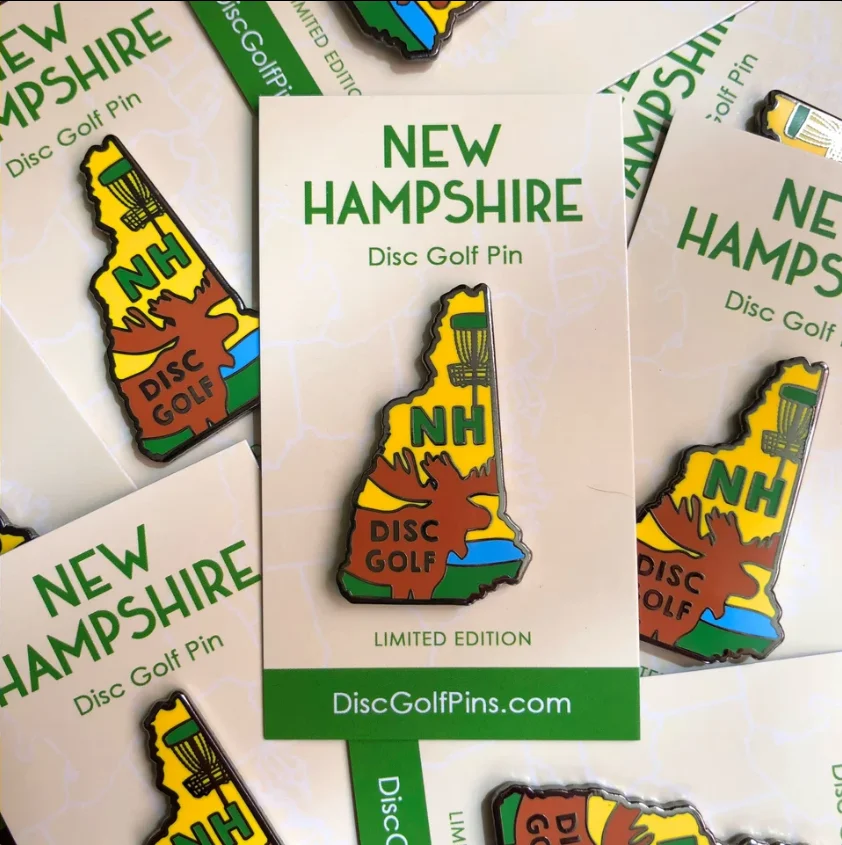 1187633 New Hampshire Disc Golf Pin, Disc Golf Pins - New Hampshire