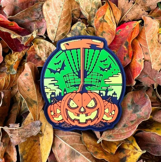 Pumpkin Basket Disc Golf PVC Patch