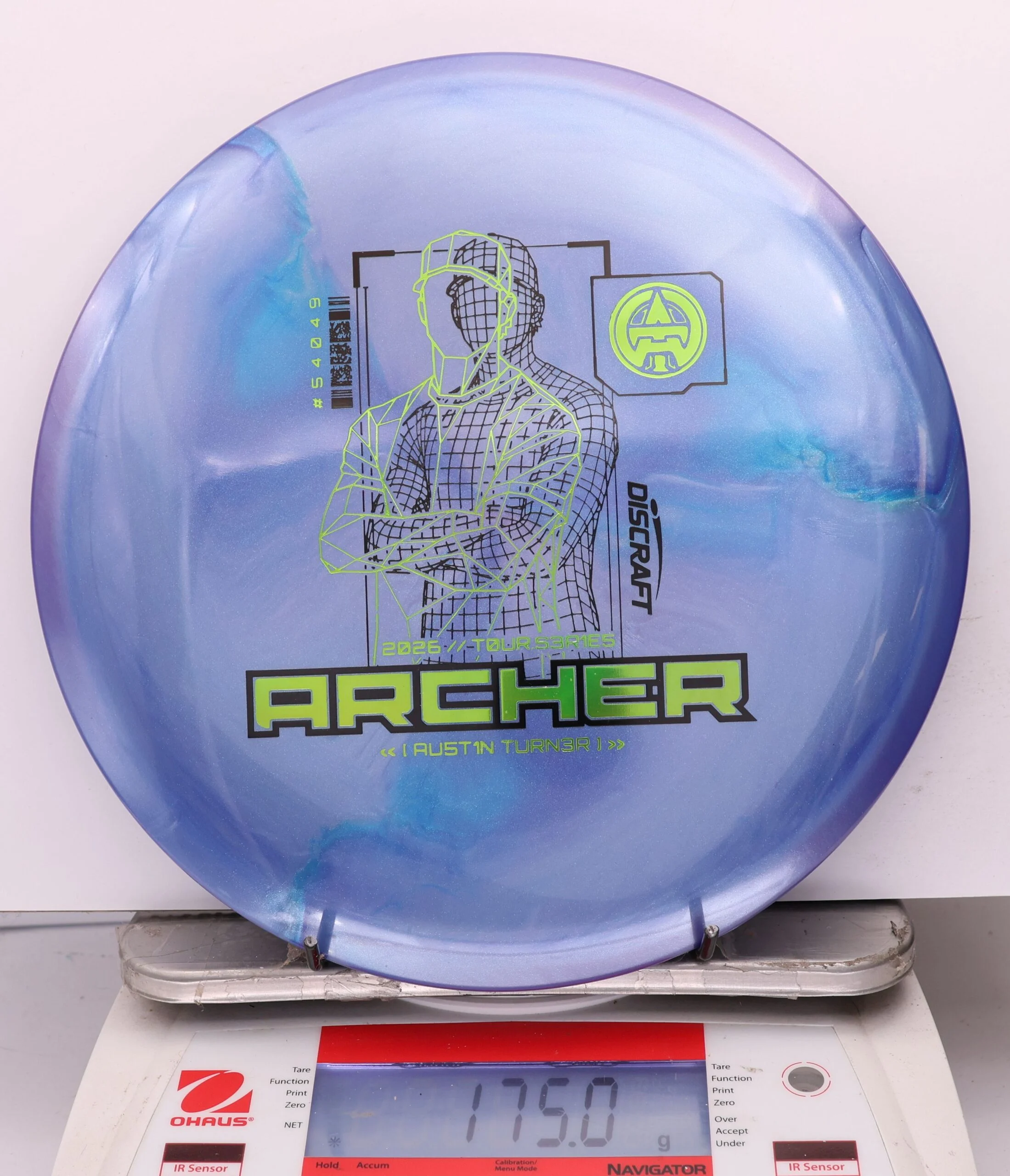 1192704 Big Z Titanium Archer, Austin Turner 2026 Tour Series V2 - #612 Blurple, 175