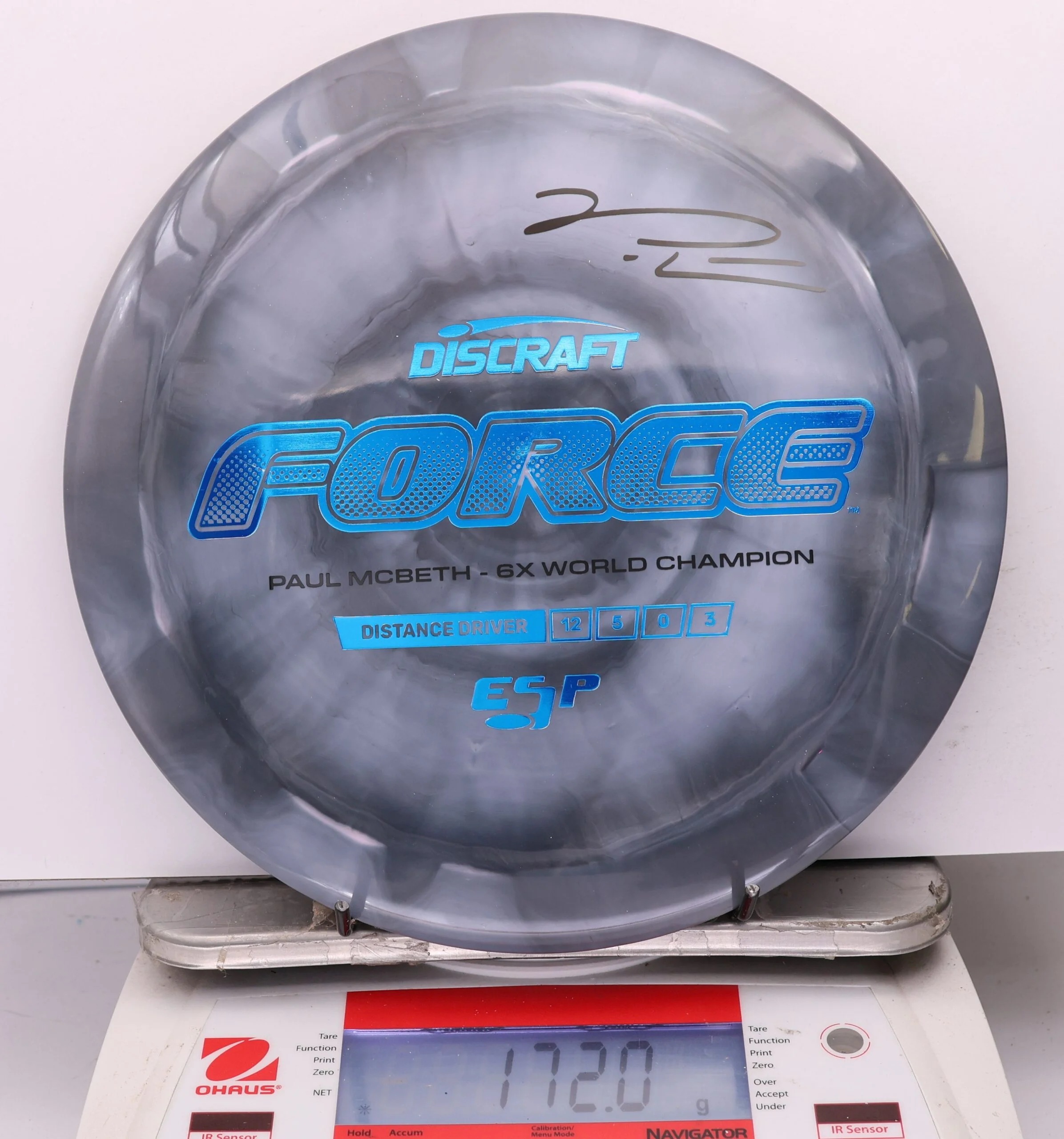 1194631 ESP Force, Paul McBeth 6X - #610 Gray, 172
