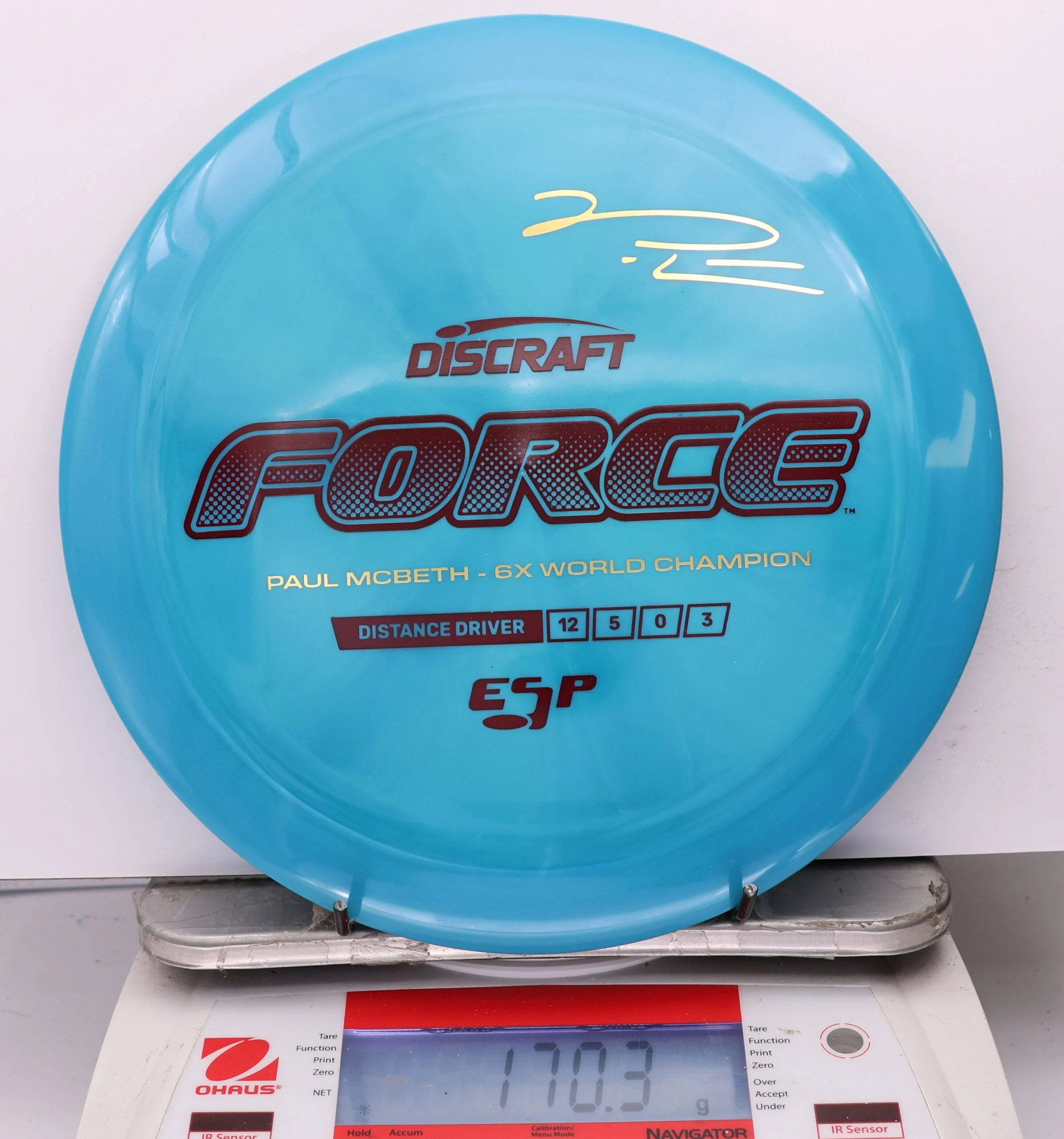 1194634 ESP Force, Paul McBeth 6X - #613 Blue, 170