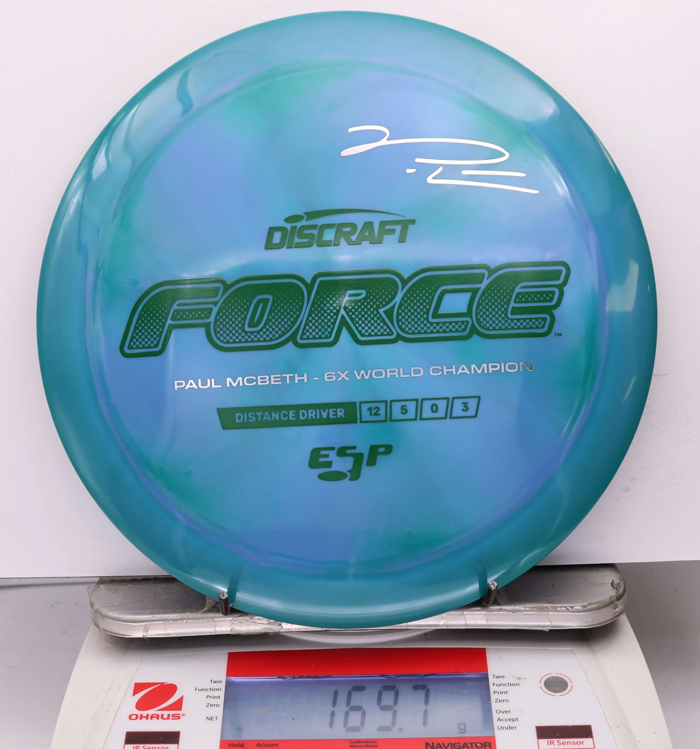 1194635 ESP Force, Paul McBeth 6X - #614 BlueGreen, 170