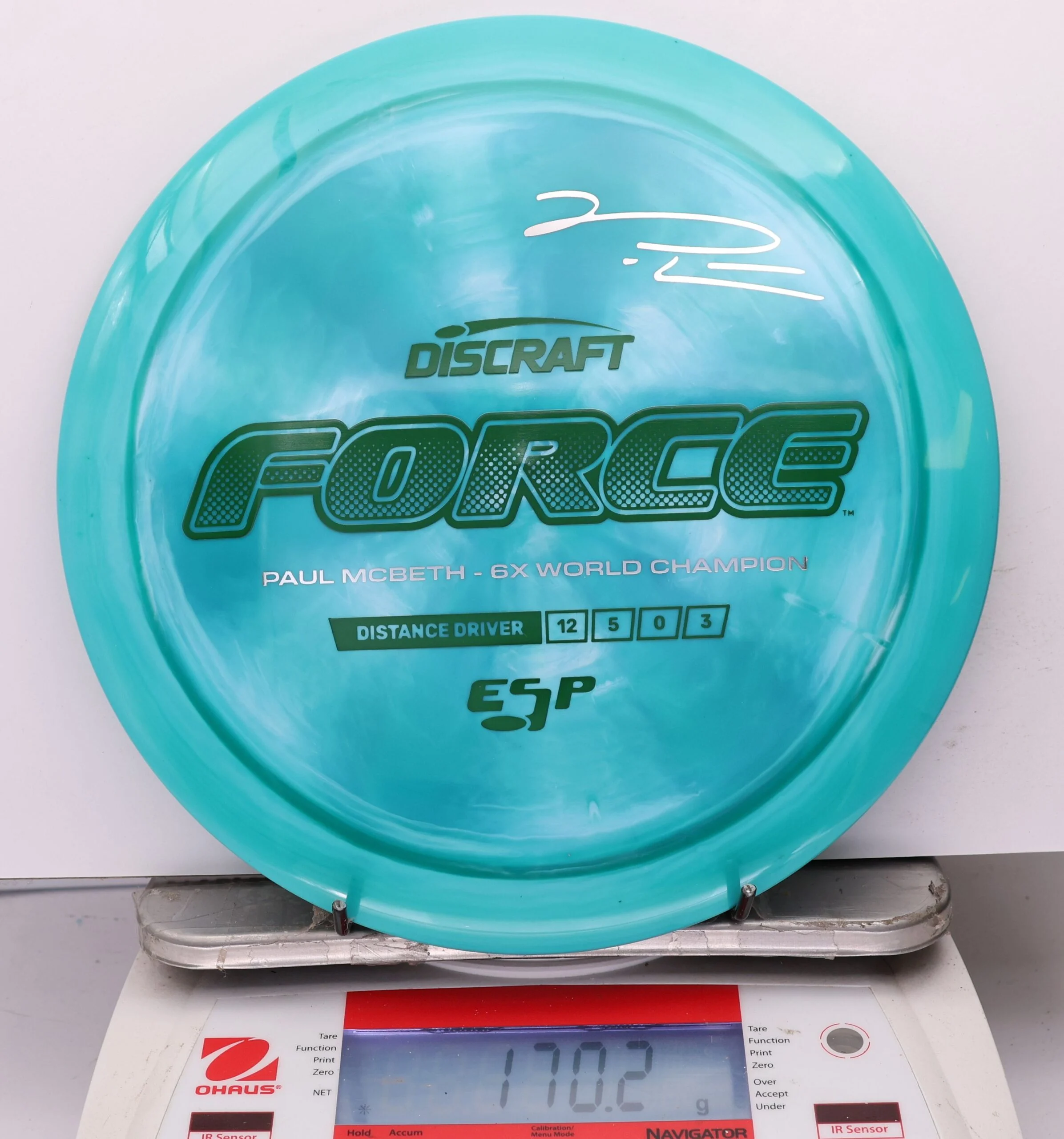 1194643 ESP Force, Paul McBeth 6X - #615 Teal, 170