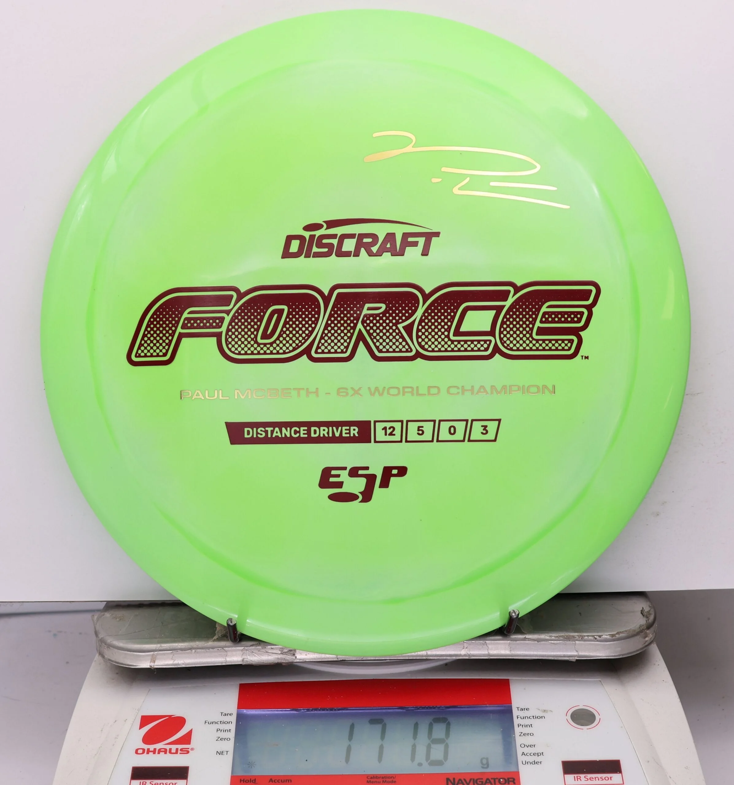 1194644 ESP Force, Paul McBeth 6X - #616 Green, 172