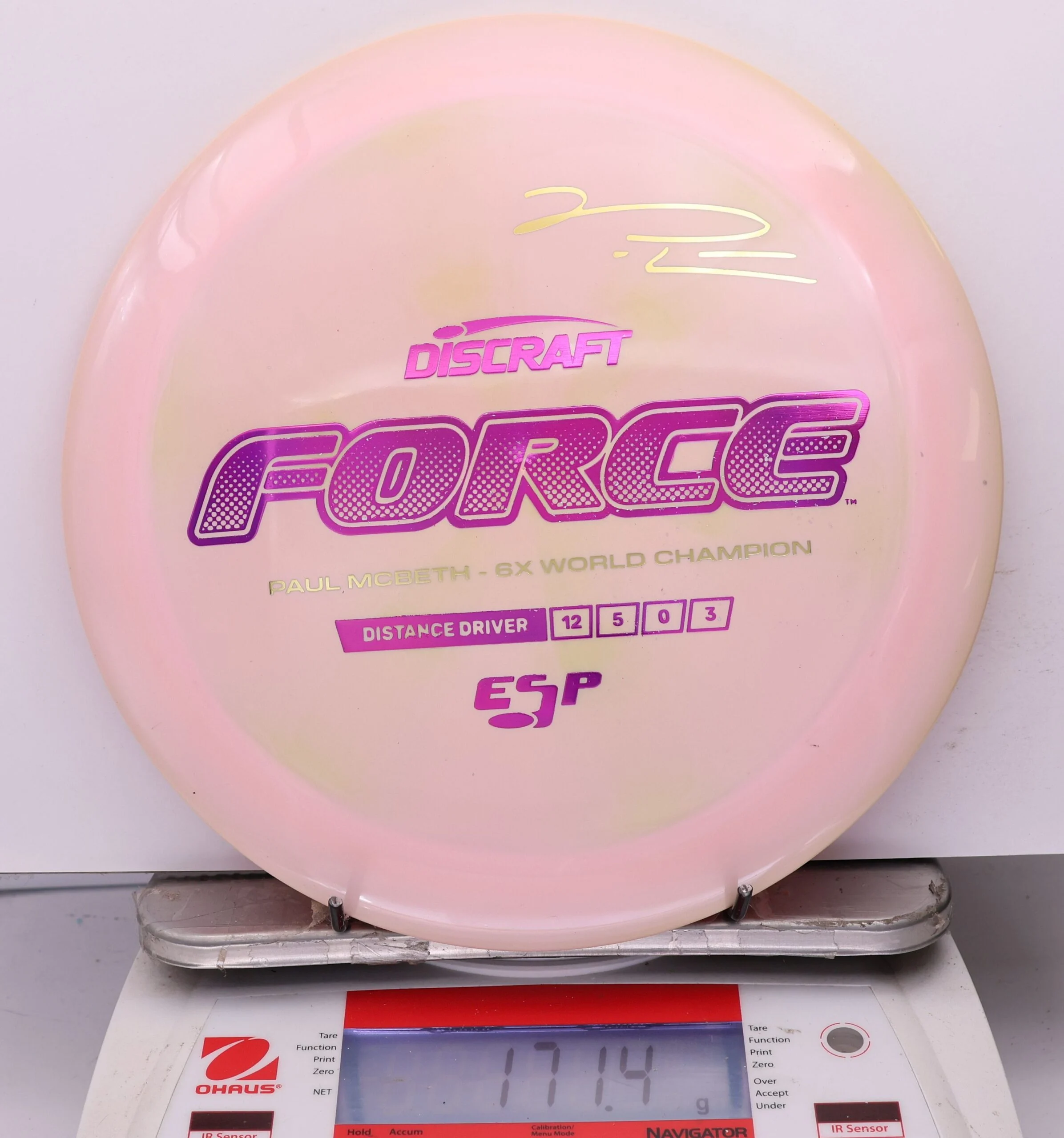 1194656 ESP Force, Paul McBeth 6X - #621 LtPink, 171