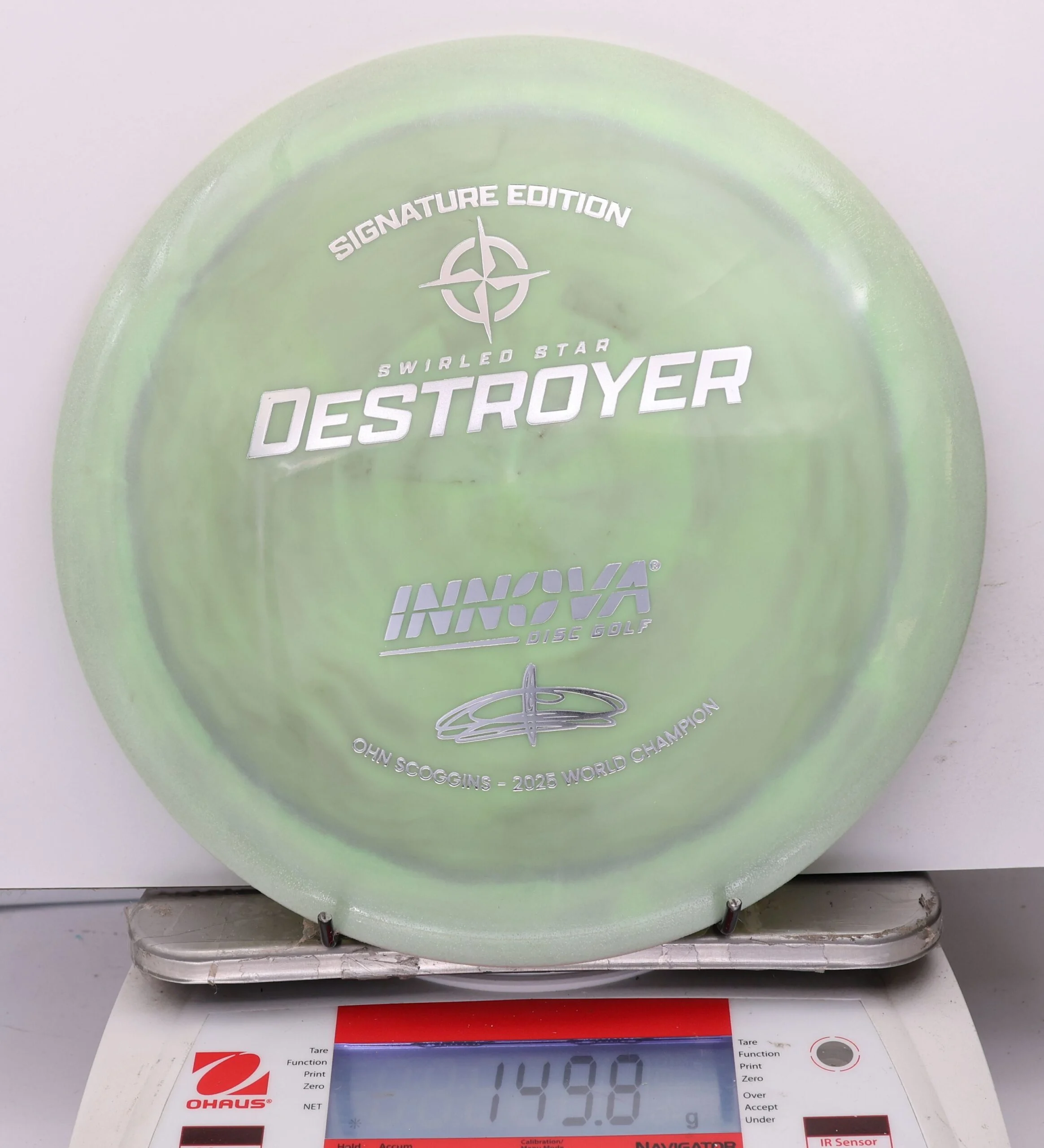 1195992 Swirled Star Destroyer, Ohn Scoggins 2025 FPO World Champion - #401 PaleGreen, 150