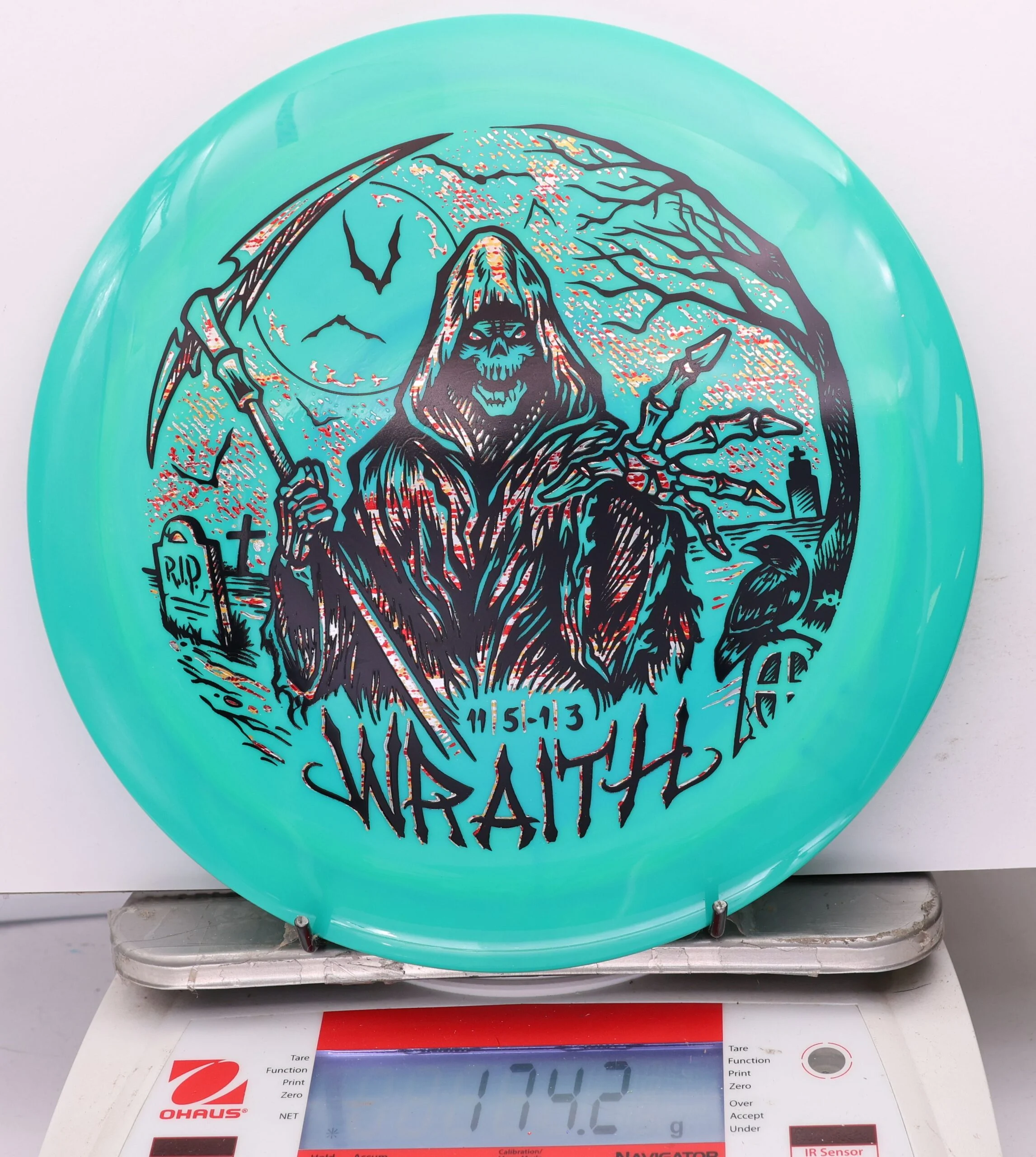 1200174 Swirly Star Wraith, 2026 Halloween - #18 Teal, 174