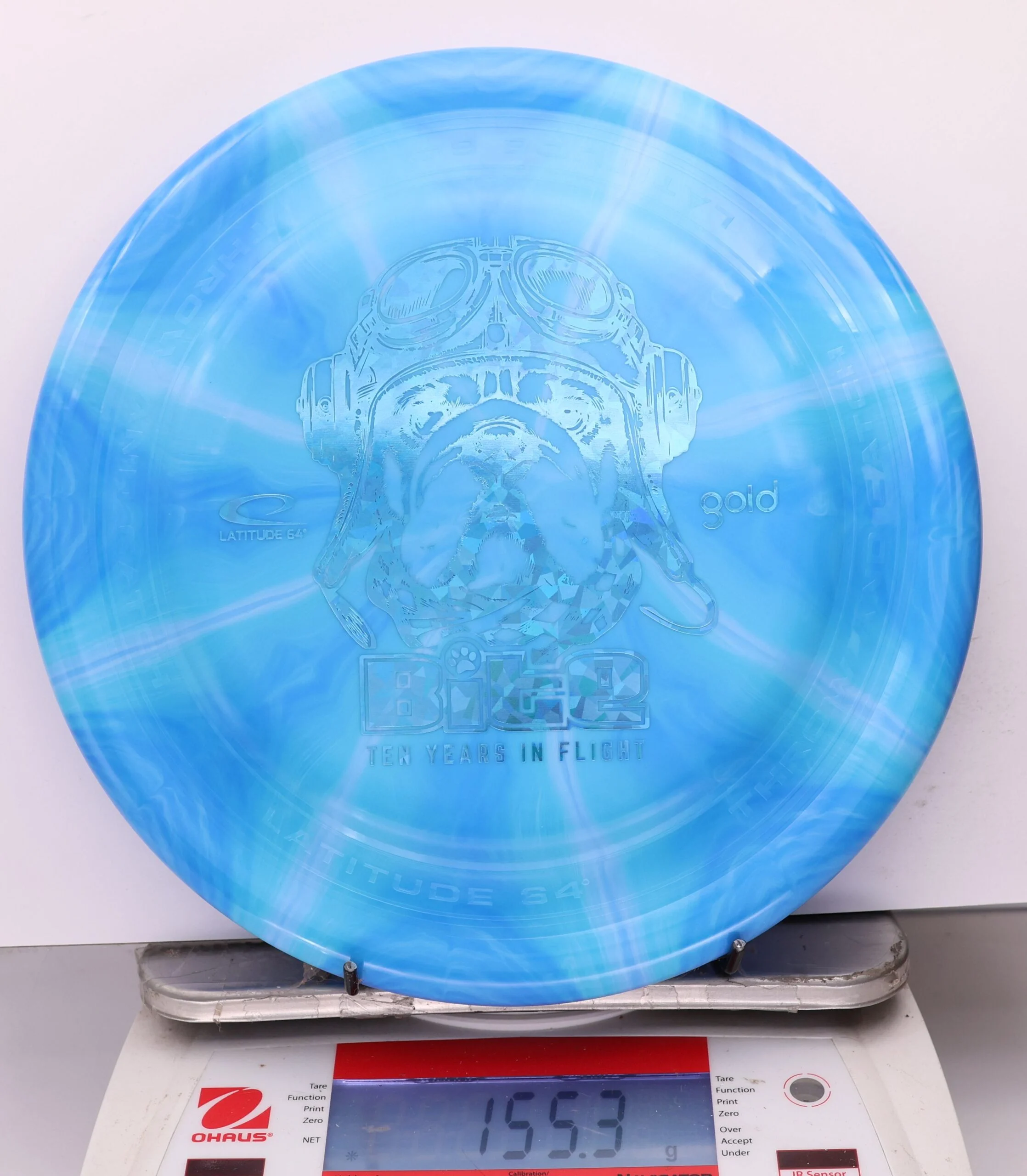 1208160 Gold Burst Bite, 10 Year Anniversary - #481 Blue, 155